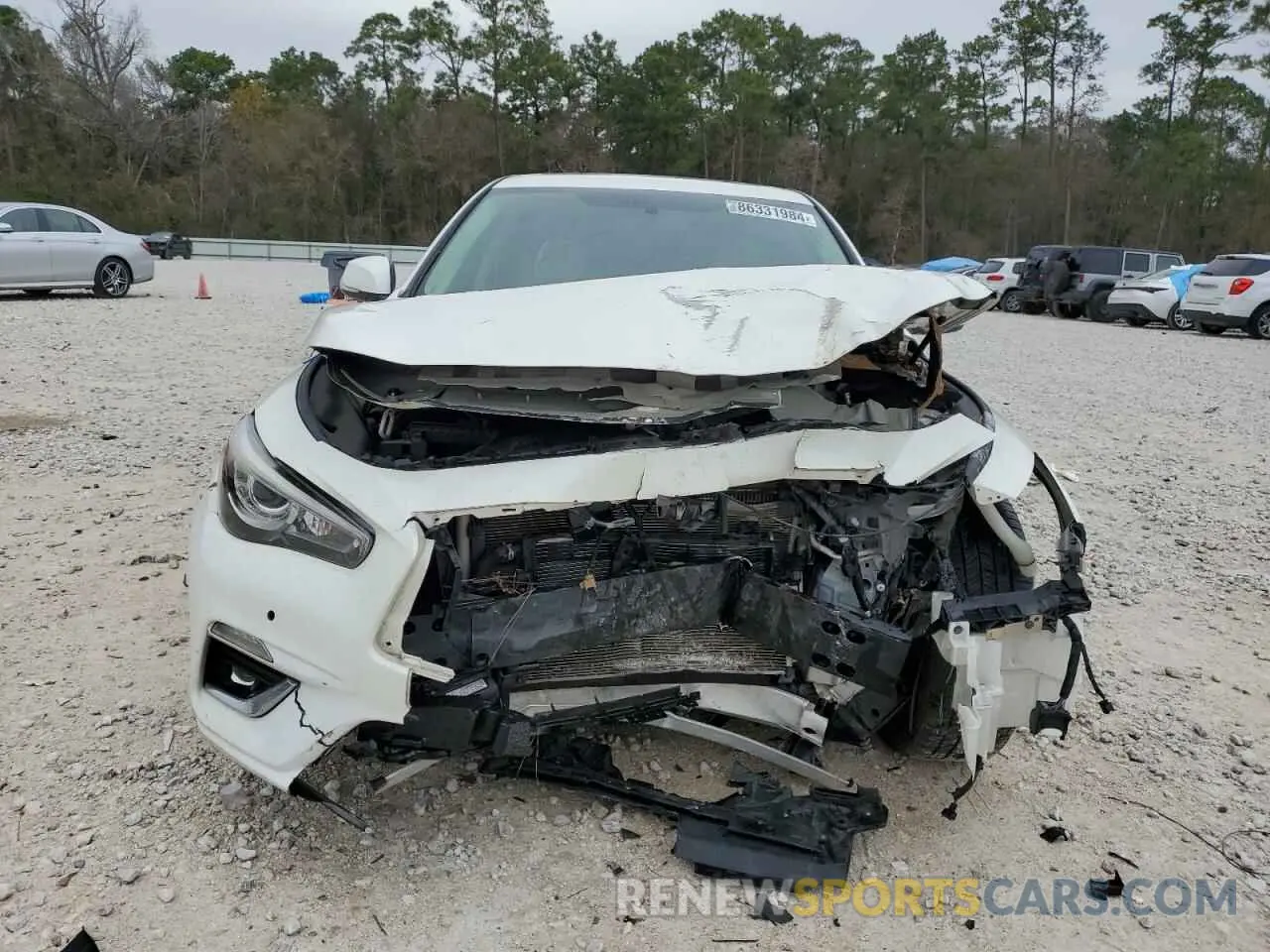 5 fotografías del automóvil dañado JN1EV7APXKM519809 INFINITI Q50 2019