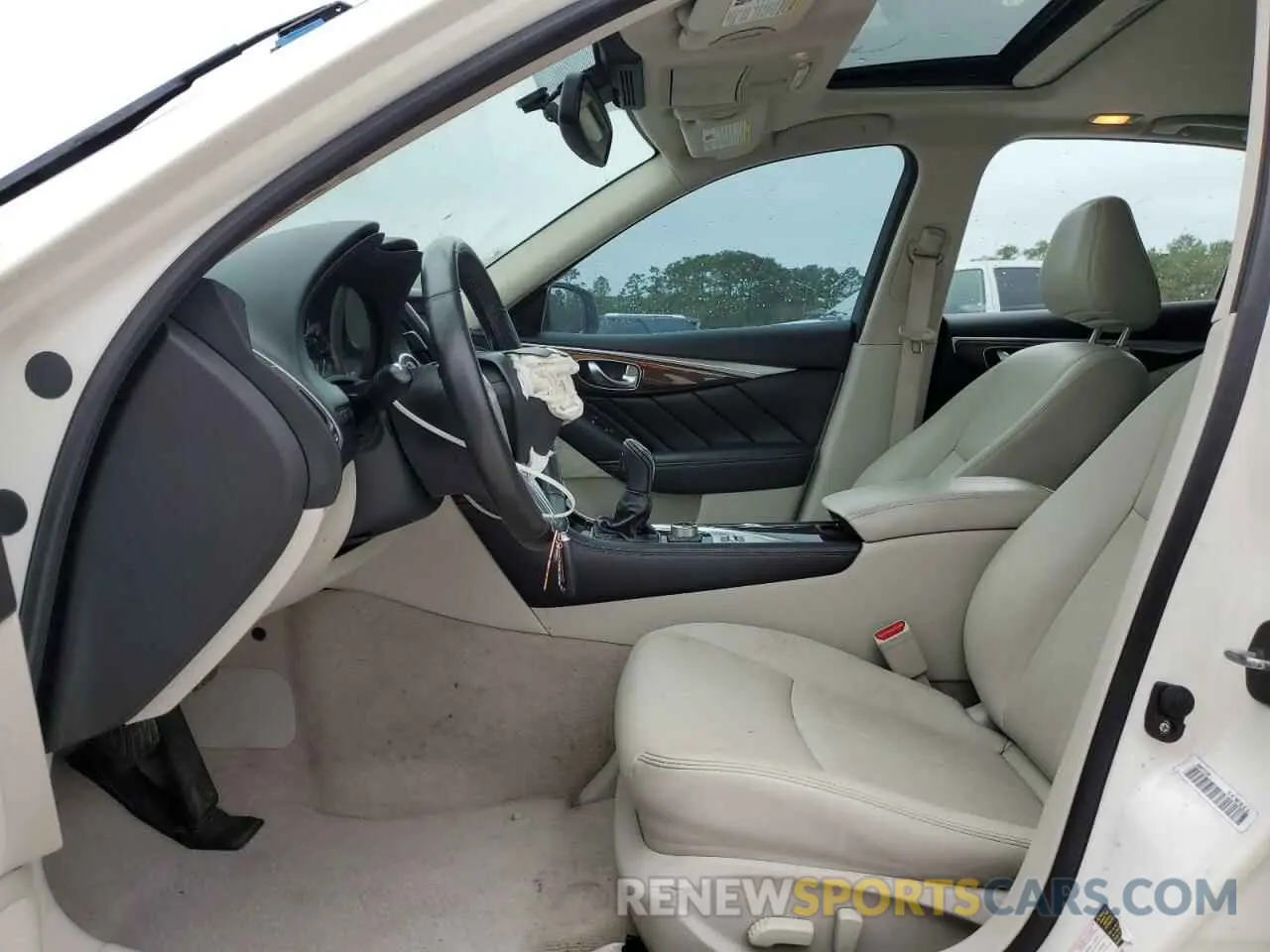 7 fotografías del automóvil dañado JN1EV7APXKM519809 INFINITI Q50 2019