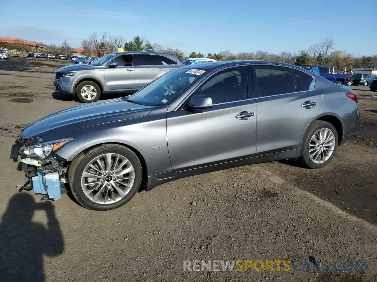 1 fotografías del automóvil dañado JN1EV7AR0KM593743 INFINITI Q50 2019