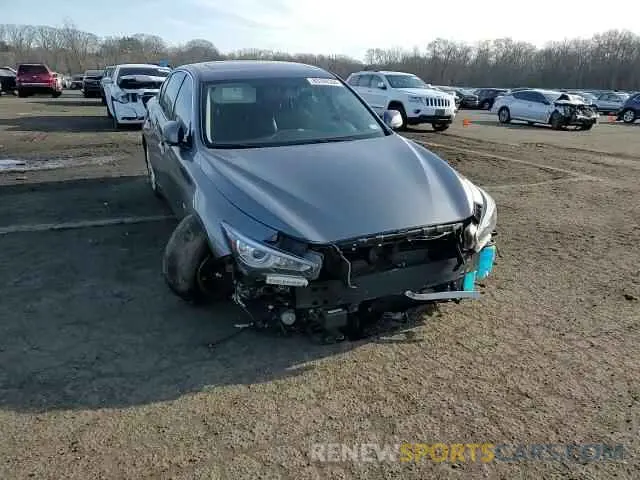 11 fotografías del automóvil dañado JN1EV7AR0KM593743 INFINITI Q50 2019
