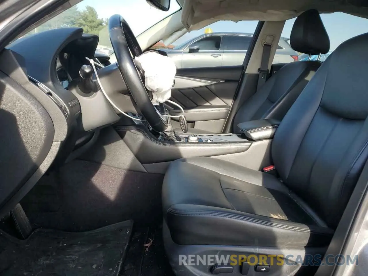 7 fotografías del automóvil dañado JN1EV7AR0KM593743 INFINITI Q50 2019
