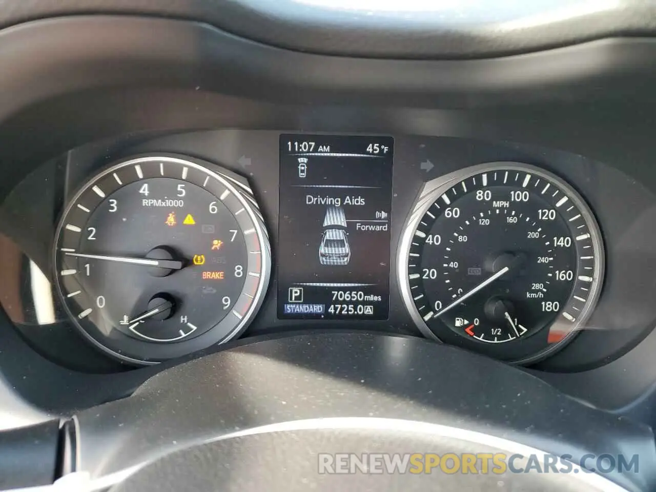 9 fotografías del automóvil dañado JN1EV7AR0KM593743 INFINITI Q50 2019