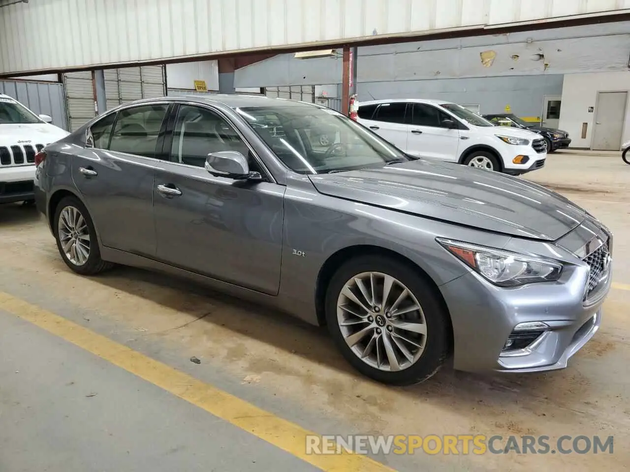 4 fotografías del automóvil dañado JN1EV7AR2KM554667 INFINITI Q50 2019