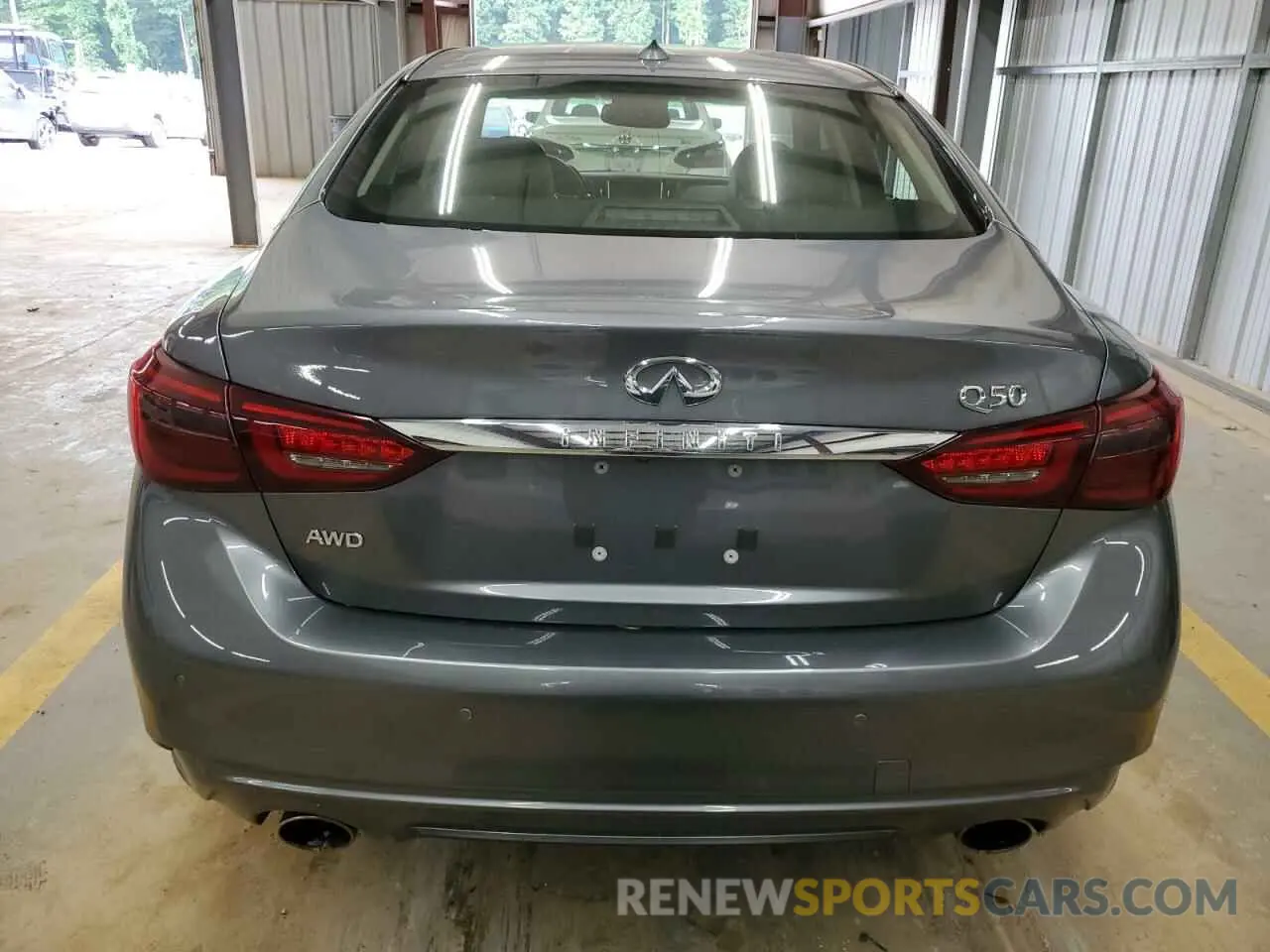 6 fotografías del automóvil dañado JN1EV7AR2KM554667 INFINITI Q50 2019
