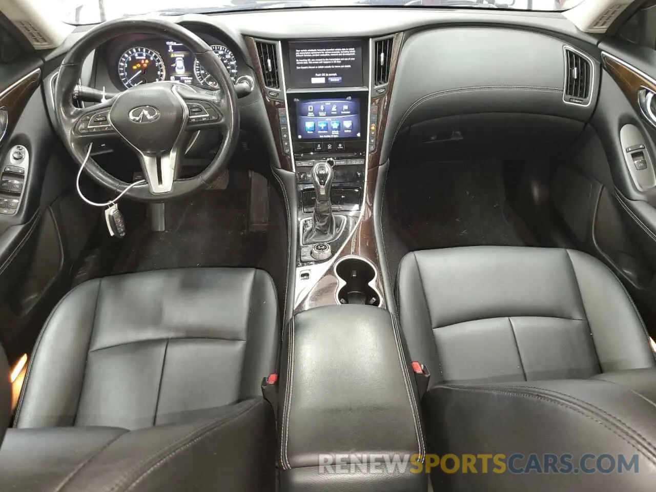 8 fotografías del automóvil dañado JN1EV7AR2KM554667 INFINITI Q50 2019
