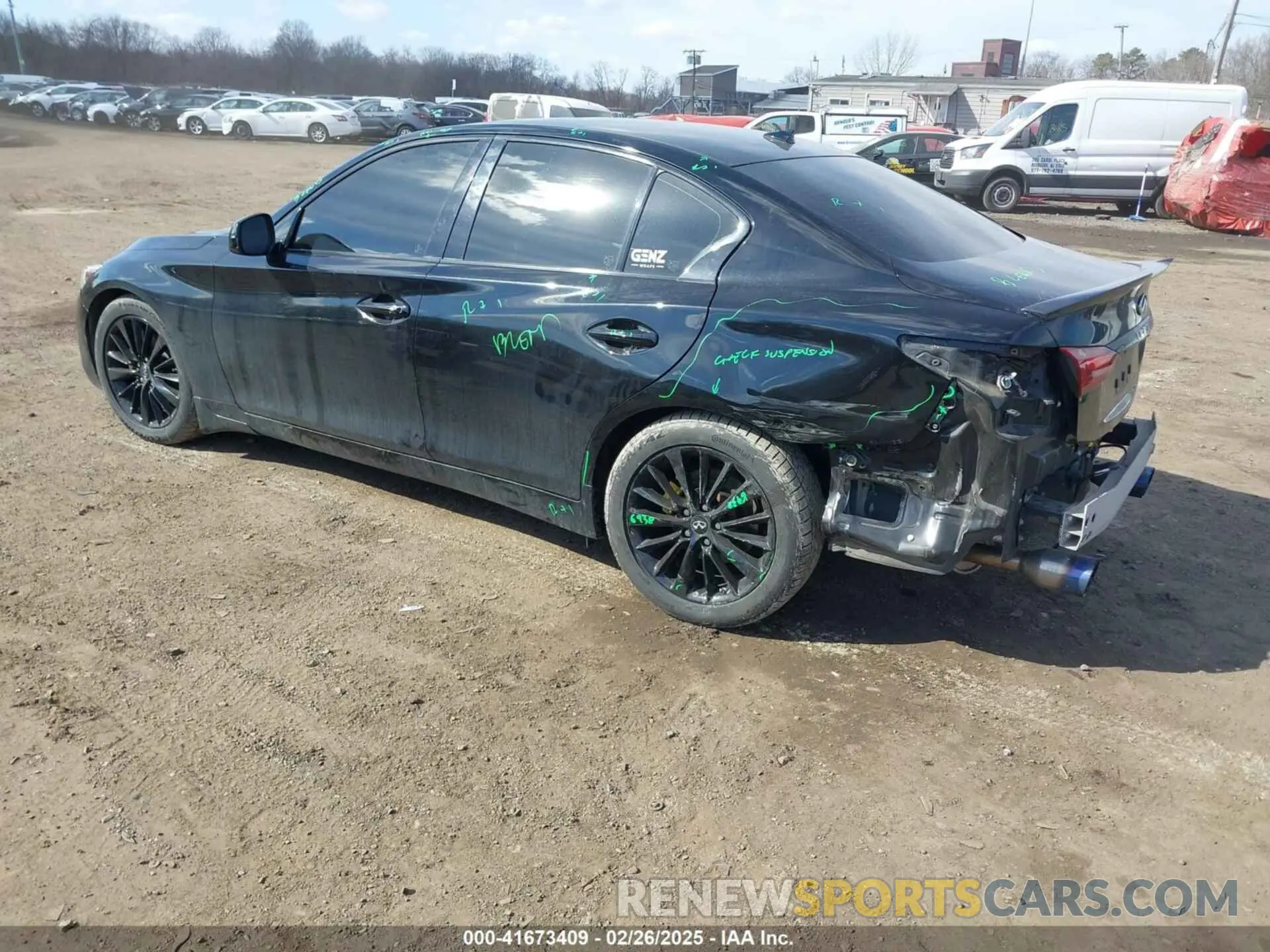 3 fotografías del automóvil dañado JN1EV7AR3KM554628 INFINITI Q50 2019