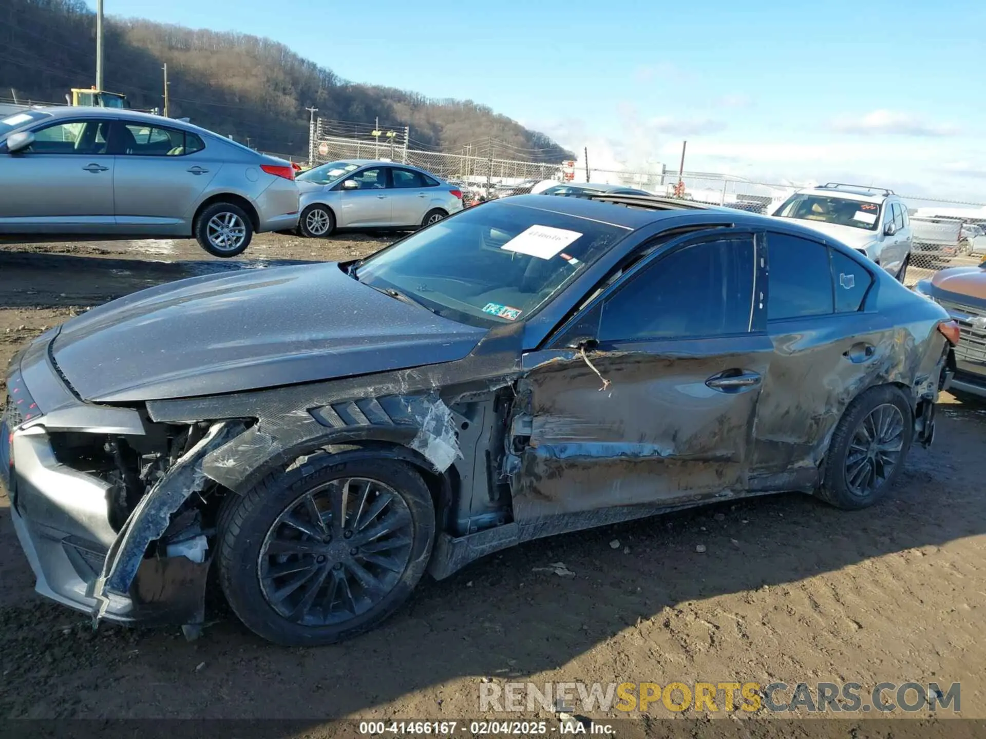 6 fotografías del automóvil dañado JN1EV7AR3KM593011 INFINITI Q50 2019