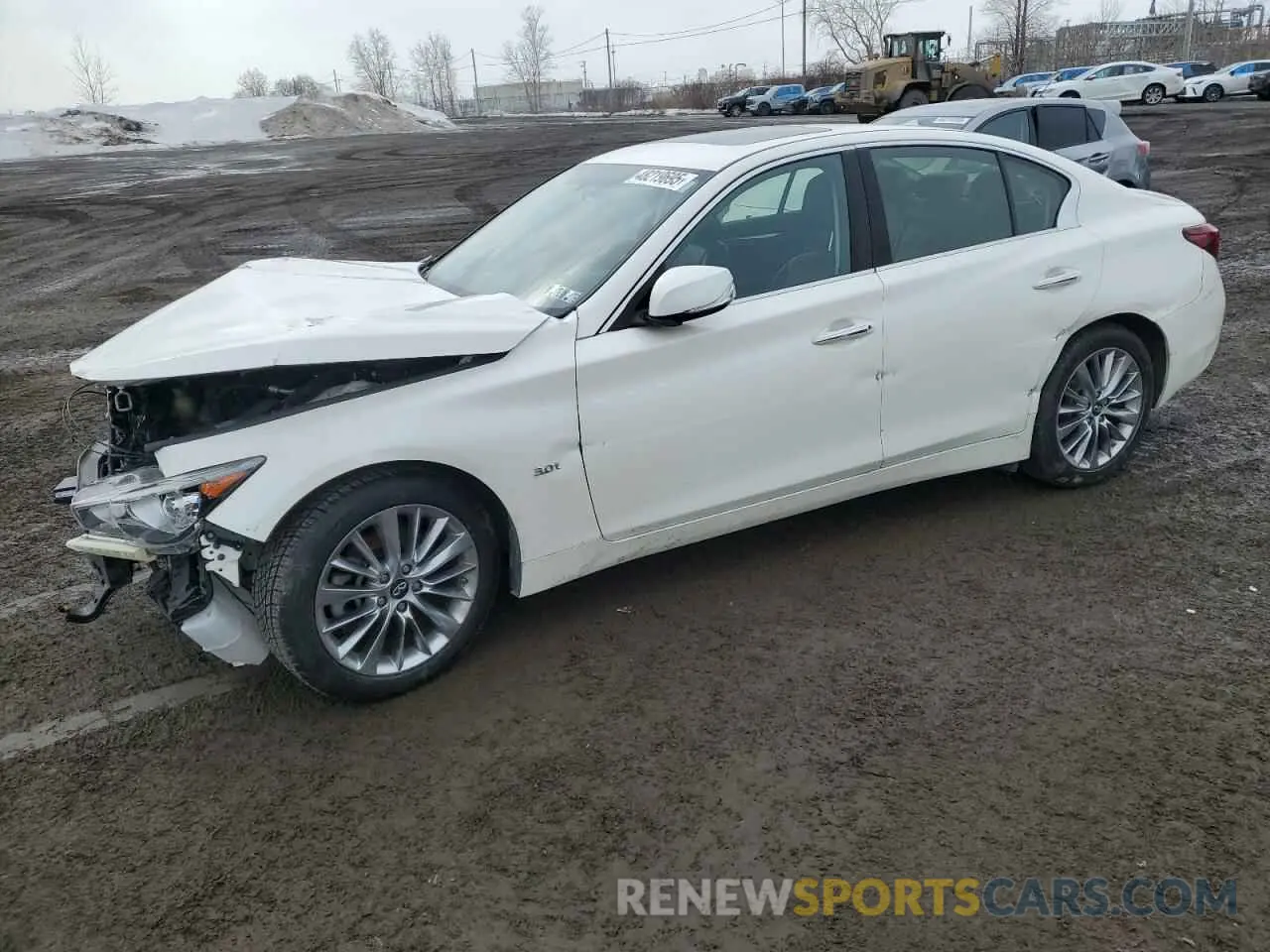 1 fotografías del automóvil dañado JN1EV7AR4KM553777 INFINITI Q50 2019