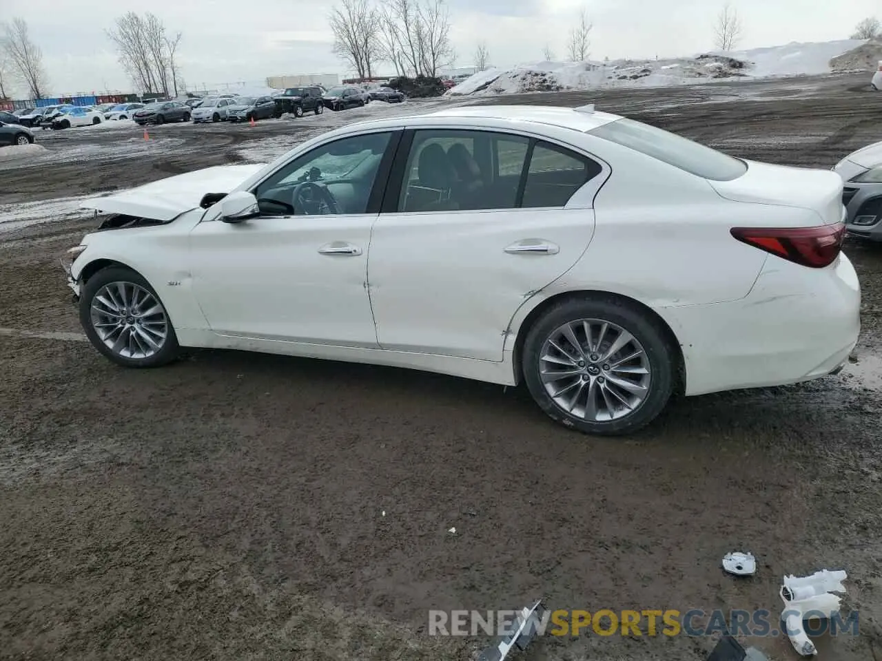 2 fotografías del automóvil dañado JN1EV7AR4KM553777 INFINITI Q50 2019