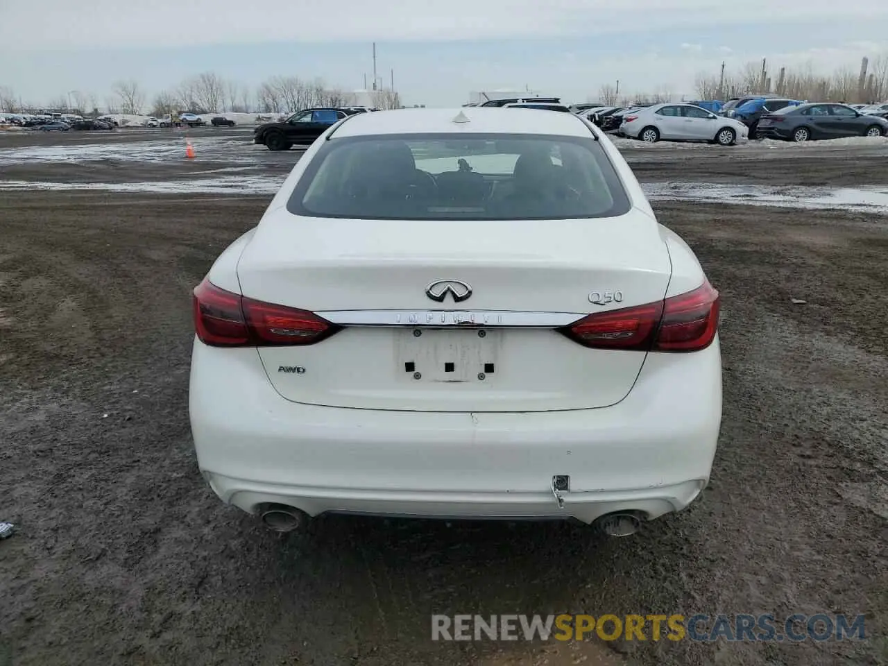 6 fotografías del automóvil dañado JN1EV7AR4KM553777 INFINITI Q50 2019