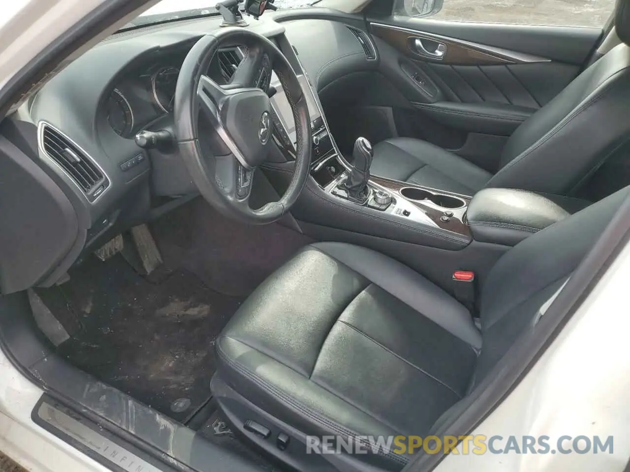 7 fotografías del automóvil dañado JN1EV7AR4KM553777 INFINITI Q50 2019