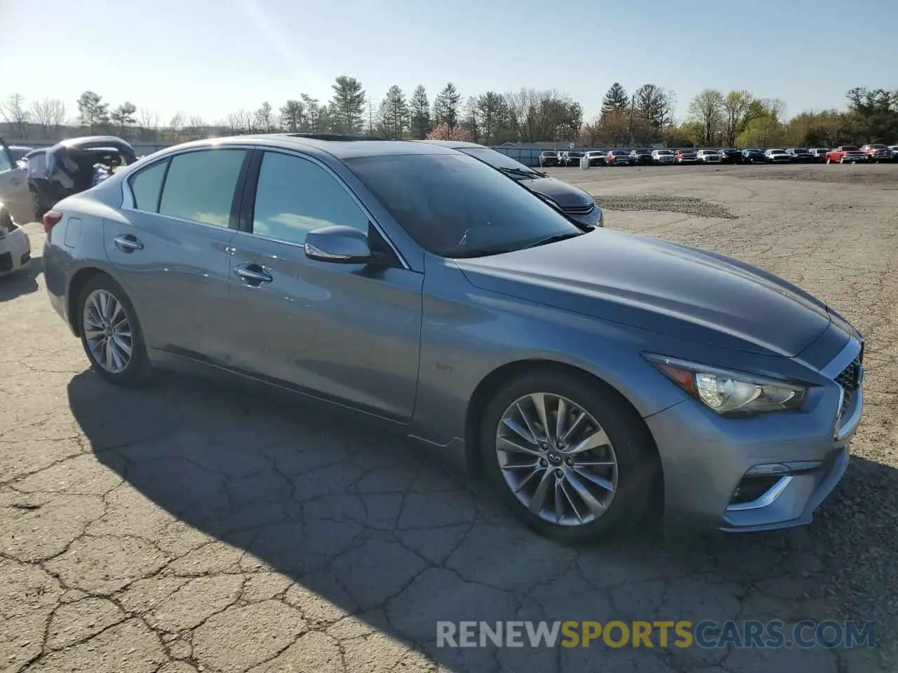 4 fotografías del automóvil dañado JN1EV7AR4KM554346 INFINITI Q50 2019