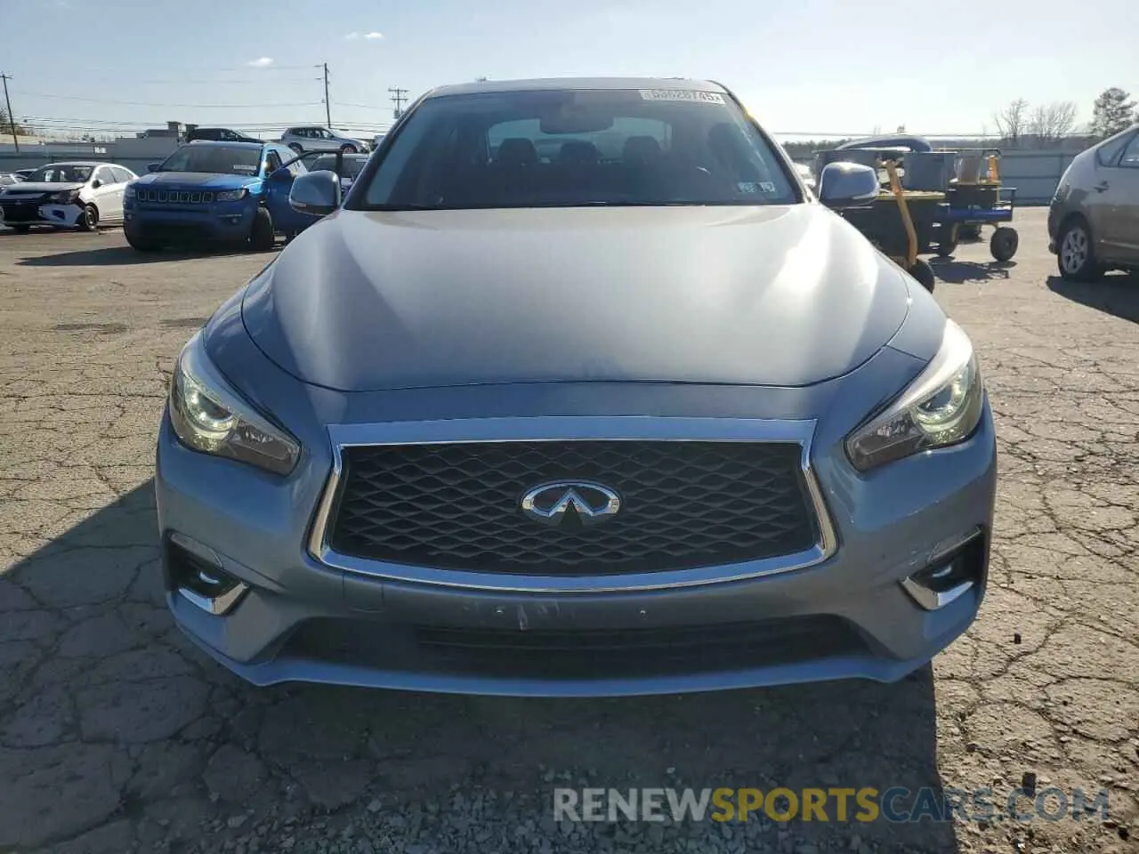 5 fotografías del automóvil dañado JN1EV7AR4KM554346 INFINITI Q50 2019