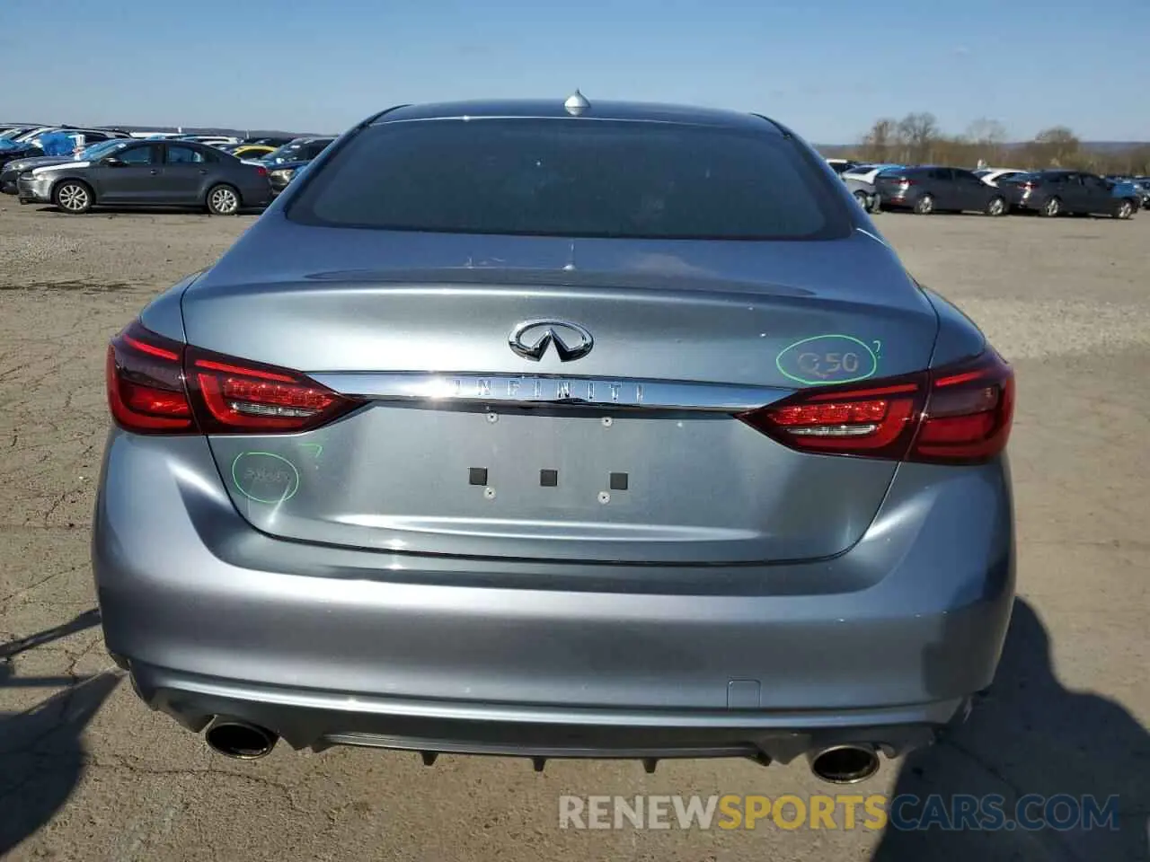 6 fotografías del automóvil dañado JN1EV7AR4KM554346 INFINITI Q50 2019