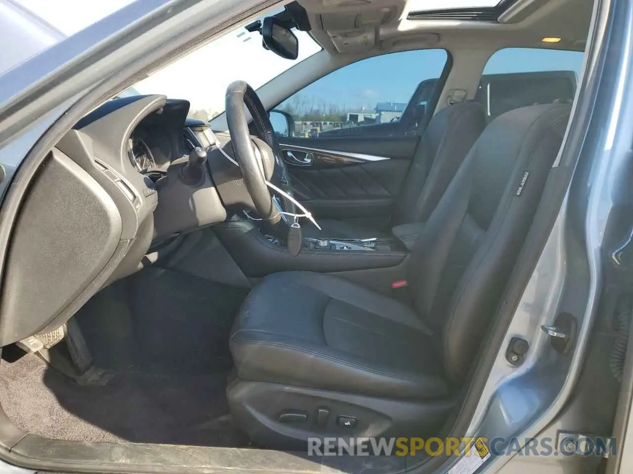 7 fotografías del automóvil dañado JN1EV7AR4KM554346 INFINITI Q50 2019