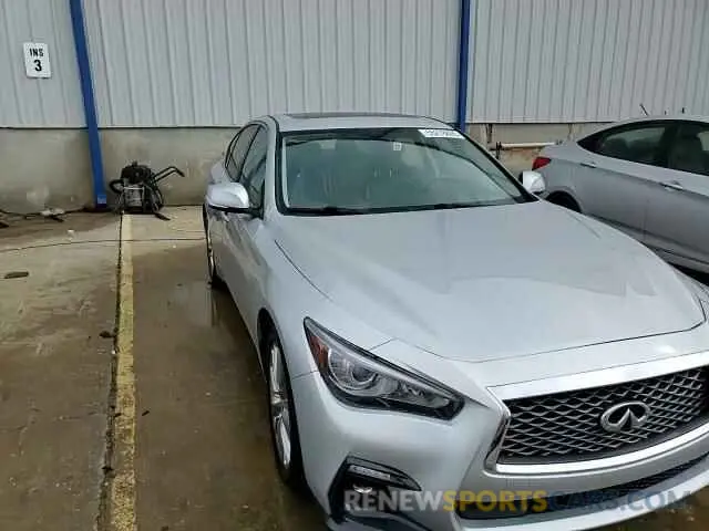 13 fotografías del automóvil dañado JN1EV7AR4KM556873 INFINITI Q50 2019