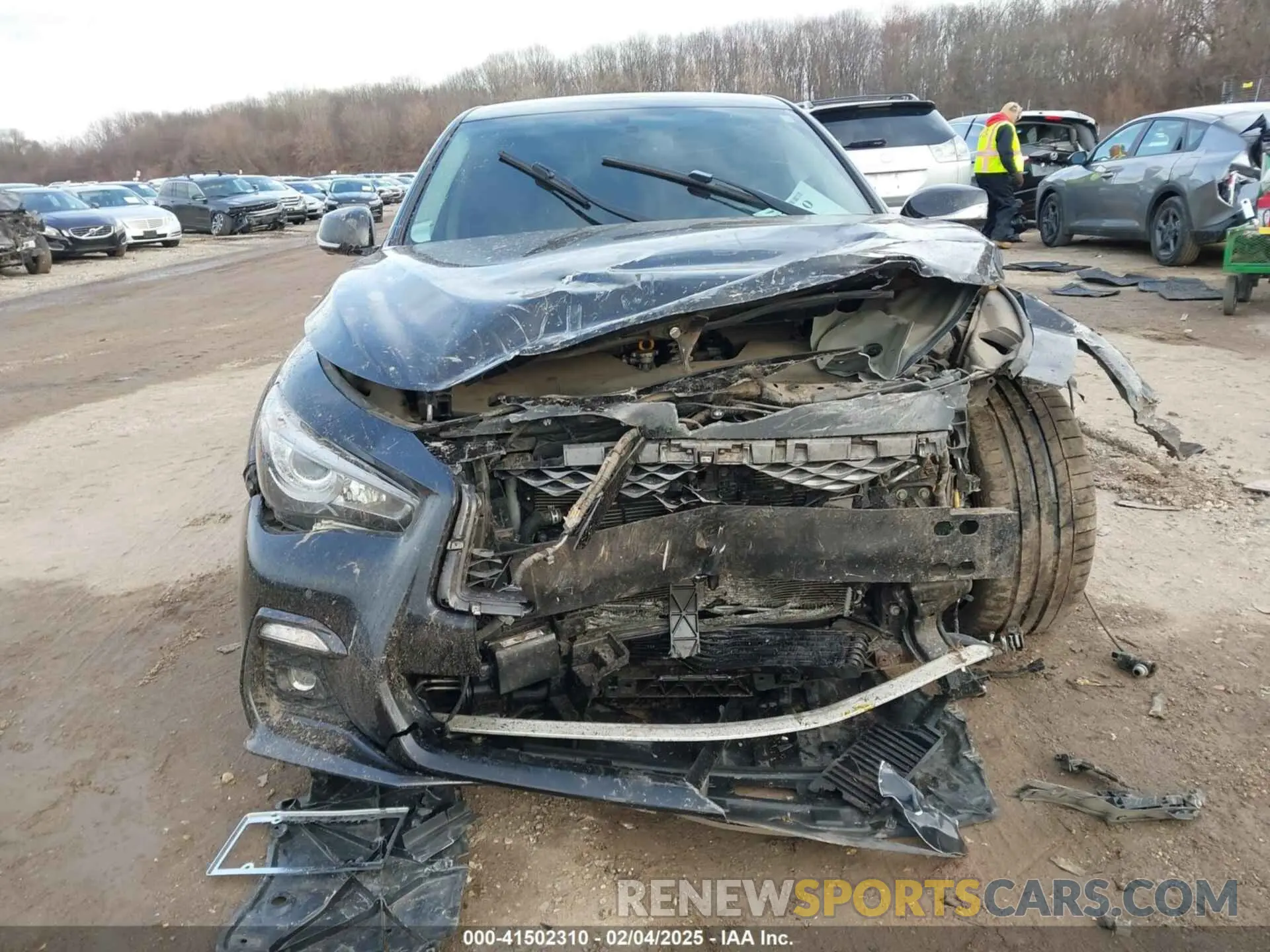 12 fotografías del automóvil dañado JN1EV7AR4KM590361 INFINITI Q50 2019