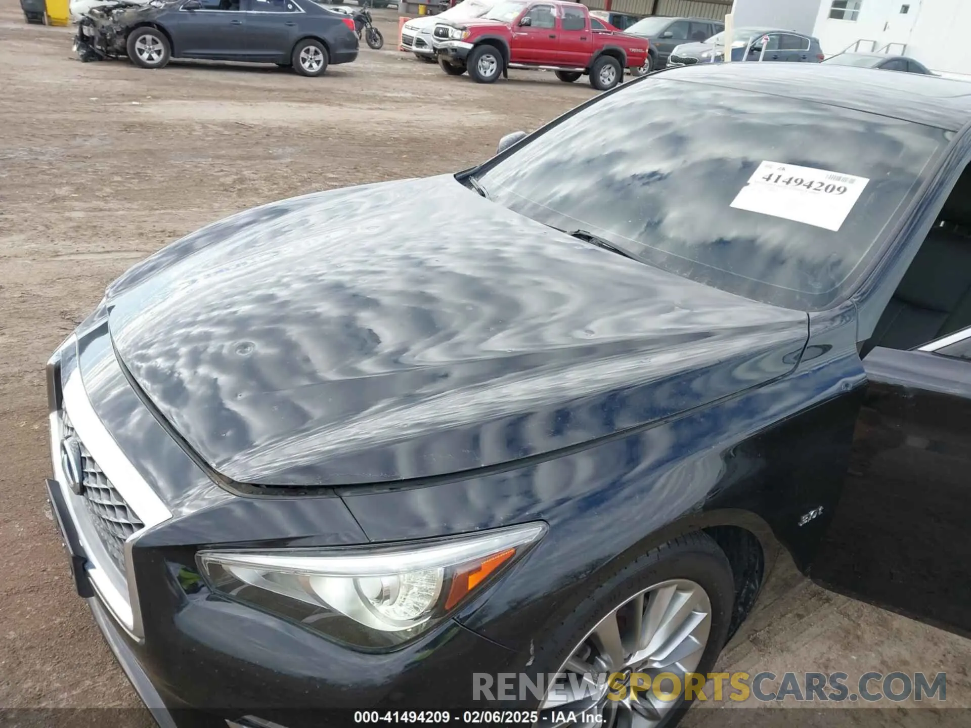 6 fotografías del automóvil dañado JN1EV7AR4KM591283 INFINITI Q50 2019