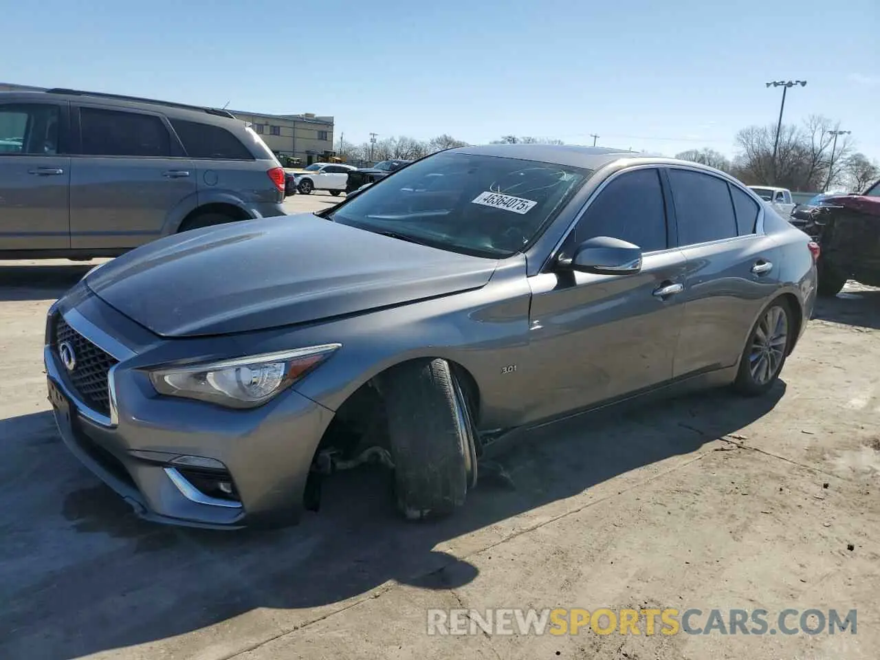 1 fotografías del automóvil dañado JN1EV7AR4KM591722 INFINITI Q50 2019