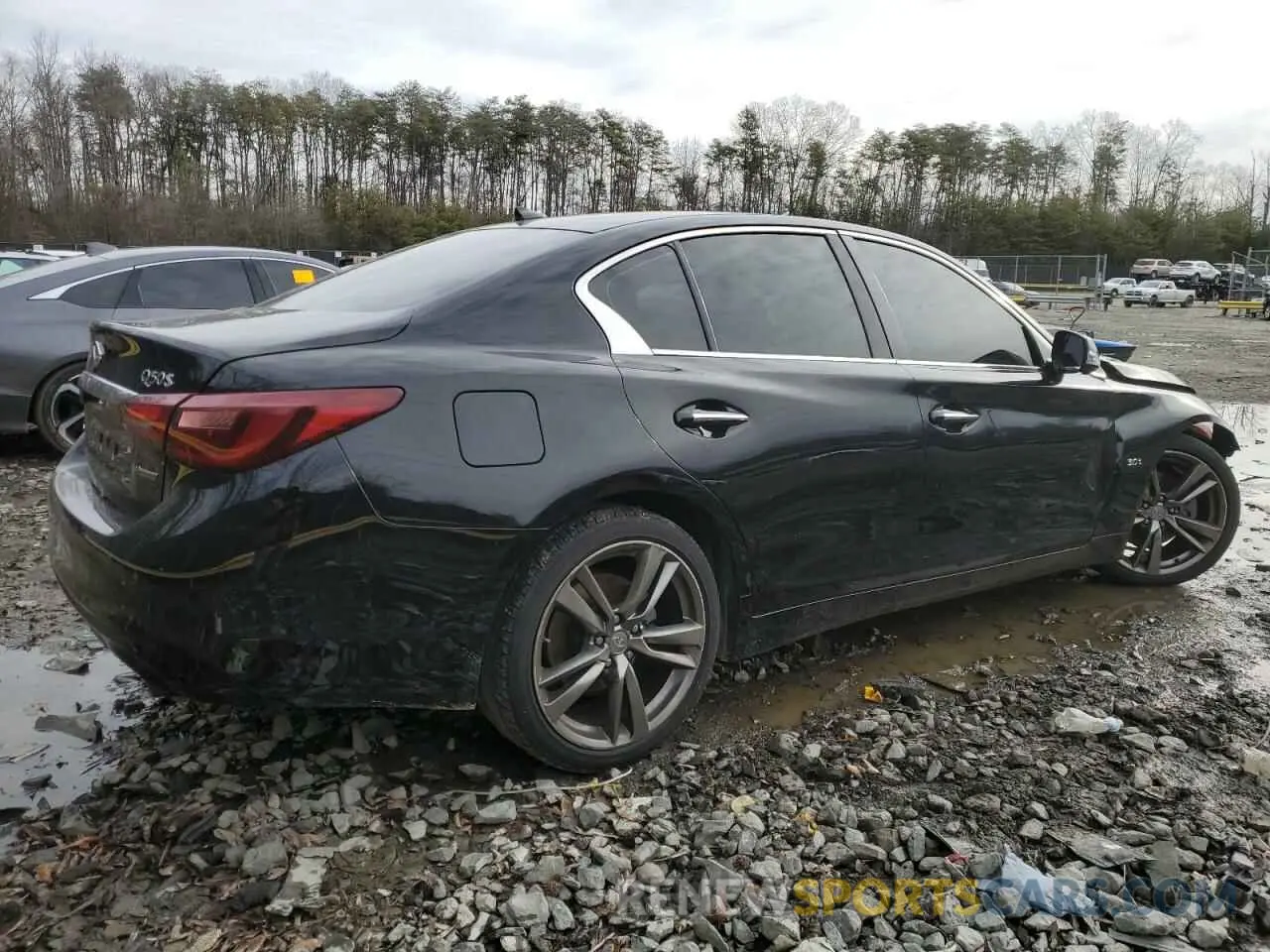 3 fotografías del automóvil dañado JN1EV7AR4KM592384 INFINITI Q50 2019