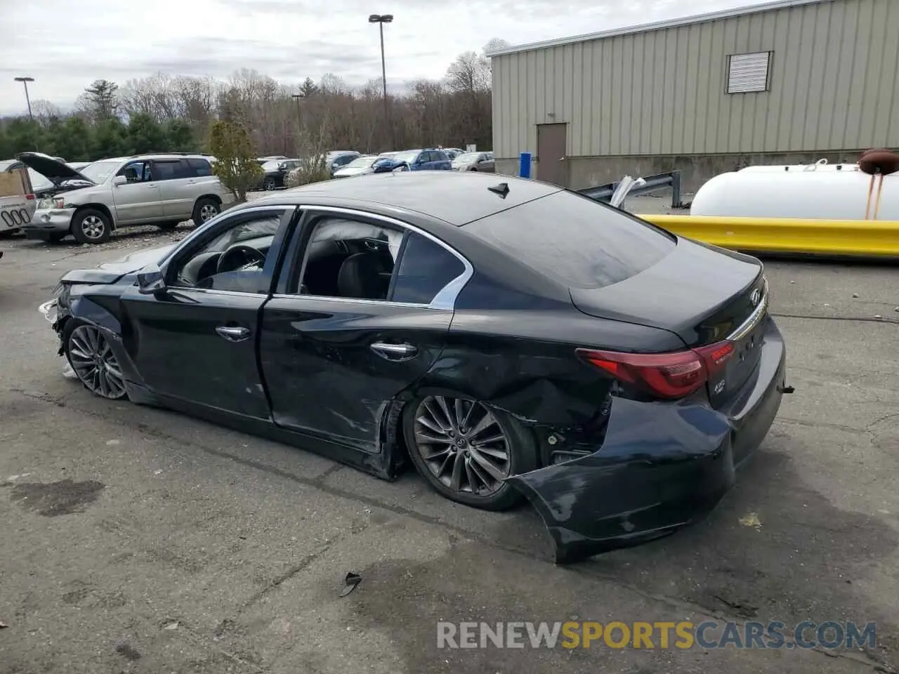 2 fotografías del automóvil dañado JN1EV7AR5KM551925 INFINITI Q50 2019
