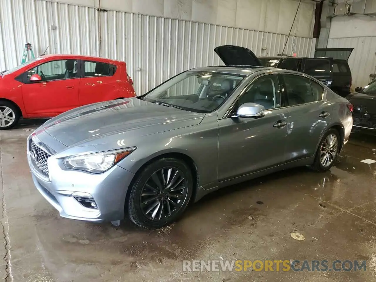 1 fotografías del automóvil dañado JN1EV7AR5KM553643 INFINITI Q50 2019