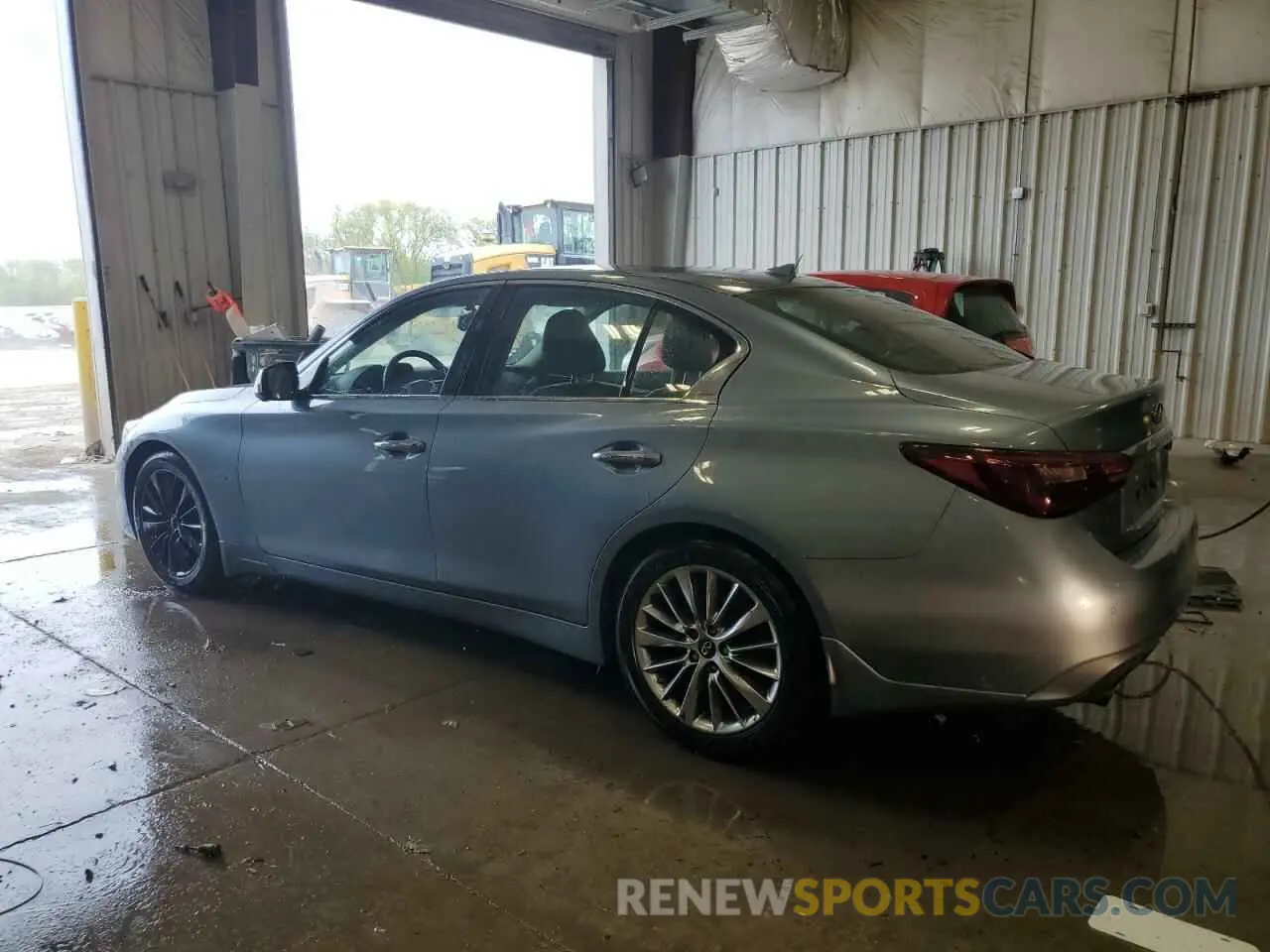 2 fotografías del automóvil dañado JN1EV7AR5KM553643 INFINITI Q50 2019