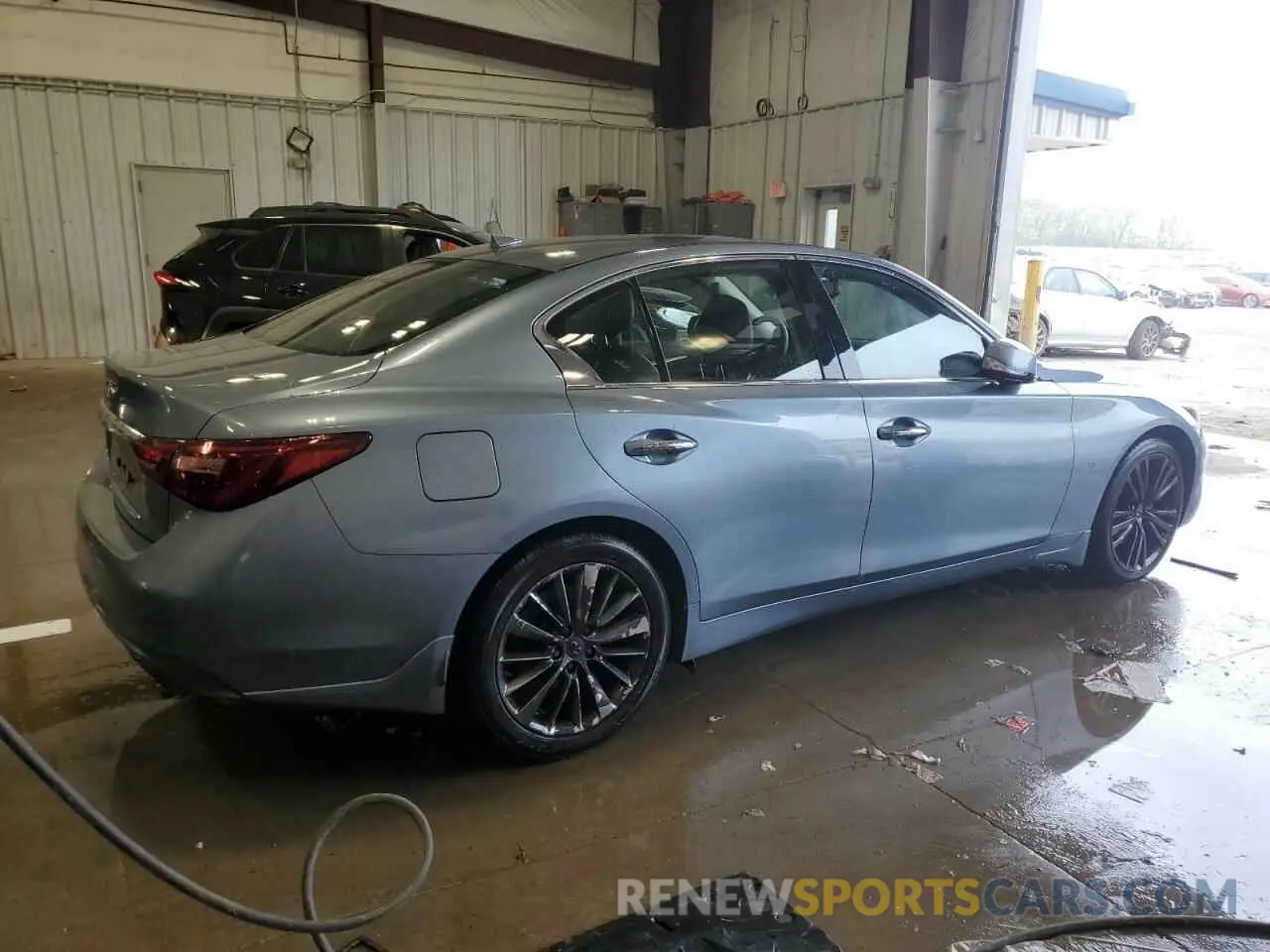 3 fotografías del automóvil dañado JN1EV7AR5KM553643 INFINITI Q50 2019