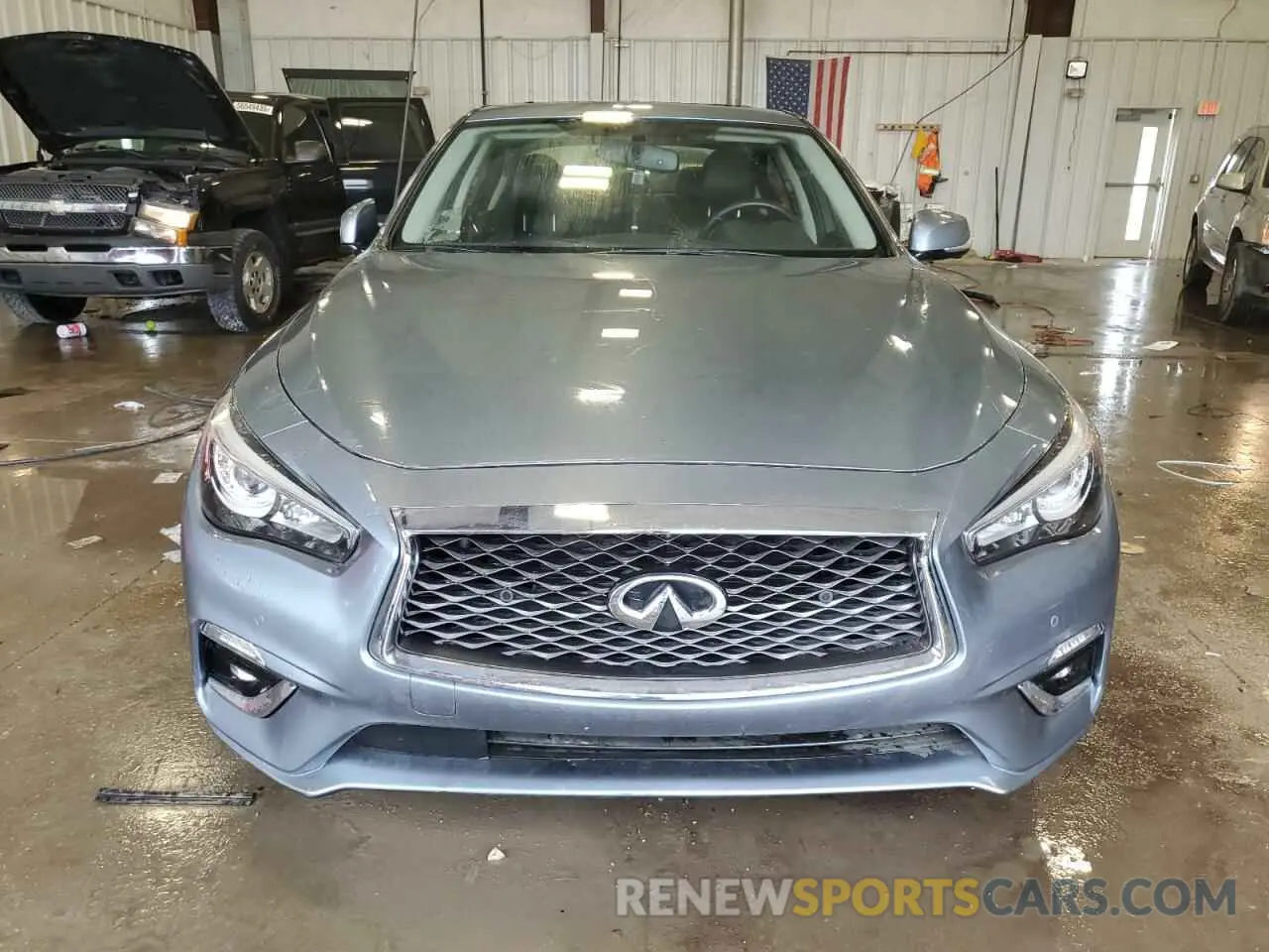 5 fotografías del automóvil dañado JN1EV7AR5KM553643 INFINITI Q50 2019