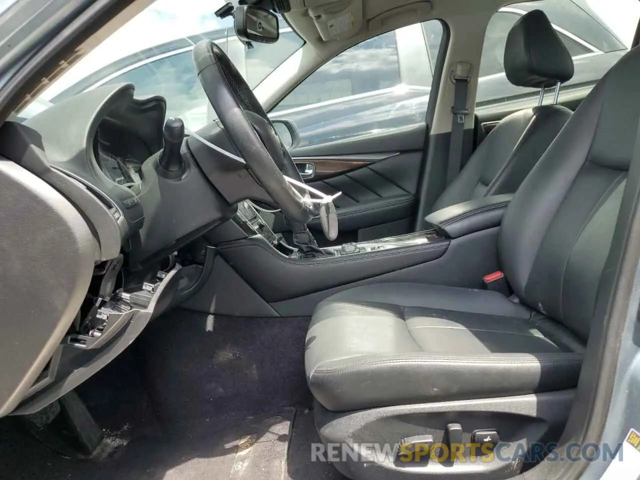 7 fotografías del automóvil dañado JN1EV7AR5KM553643 INFINITI Q50 2019