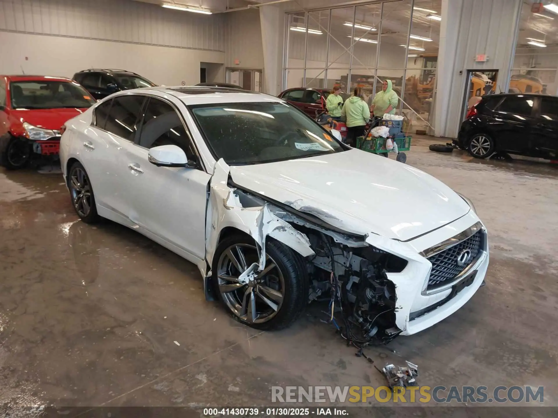 1 fotografías del automóvil dañado JN1EV7AR5KM592071 INFINITI Q50 2019