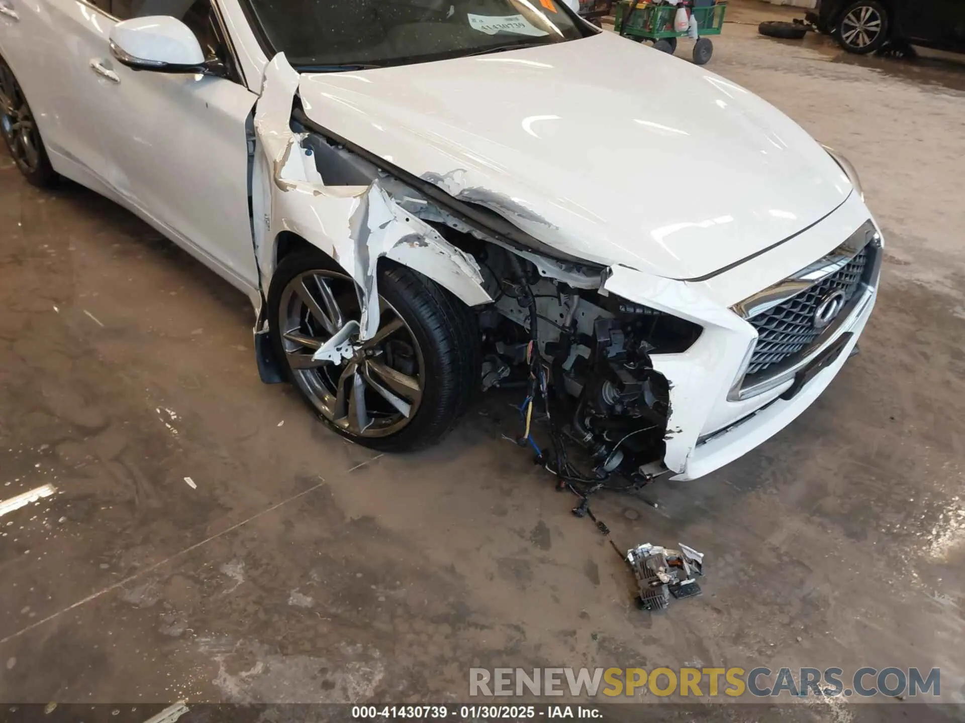 6 fotografías del automóvil dañado JN1EV7AR5KM592071 INFINITI Q50 2019