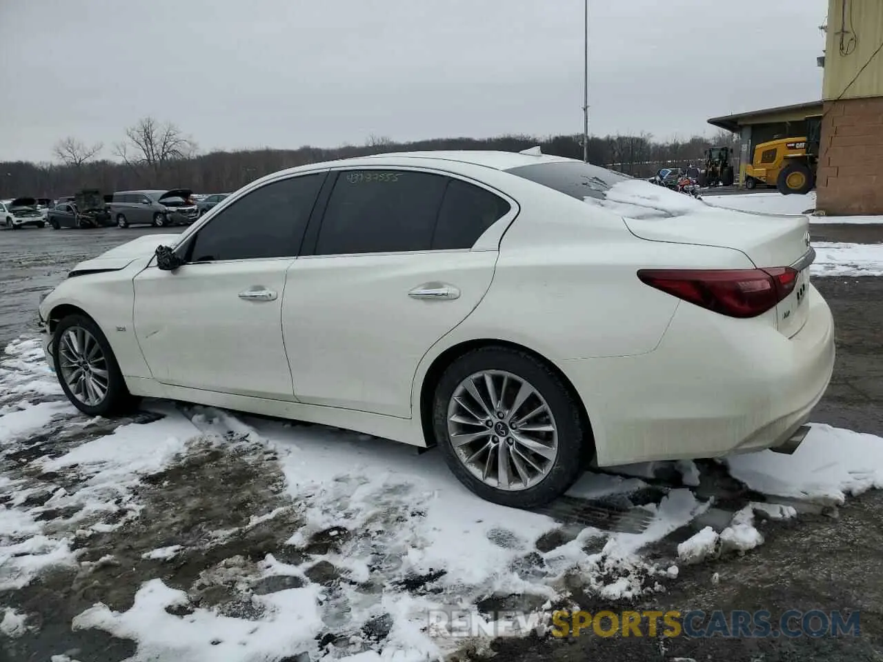 2 fotografías del automóvil dañado JN1EV7AR5KM593656 INFINITI Q50 2019