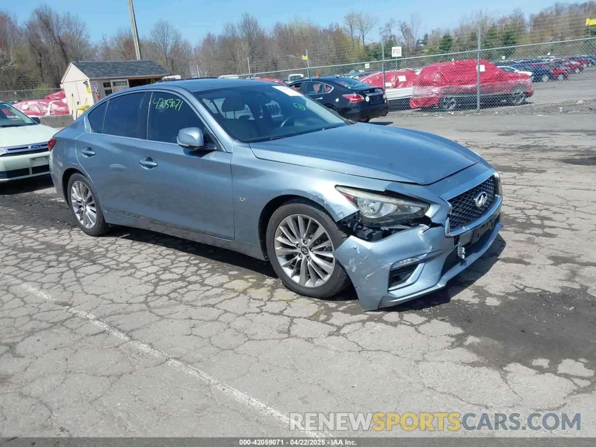 1 fotografías del automóvil dañado JN1EV7AR6KM550475 INFINITI Q50 2019