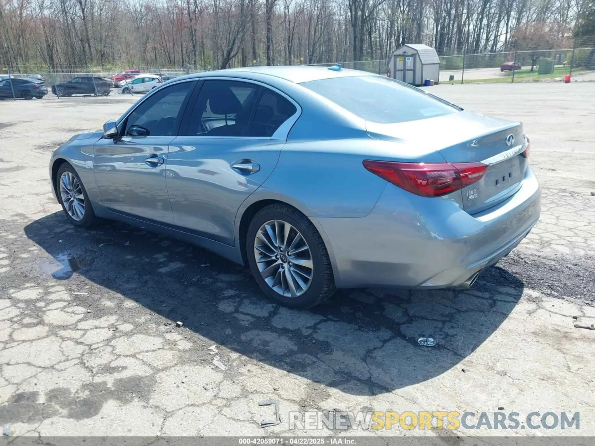 3 fotografías del automóvil dañado JN1EV7AR6KM550475 INFINITI Q50 2019