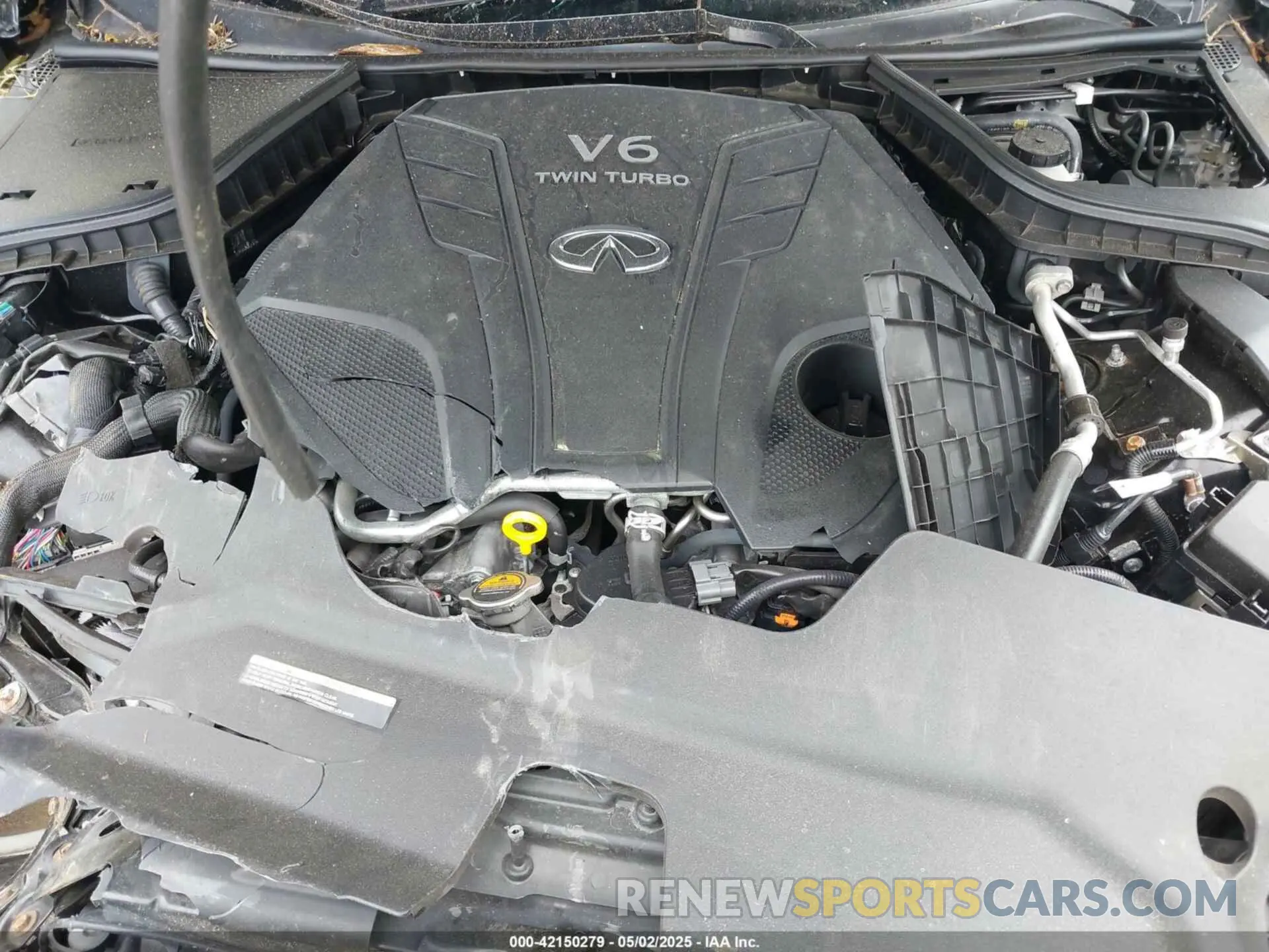 10 fotografías del automóvil dañado JN1EV7AR6KM555210 INFINITI Q50 2019