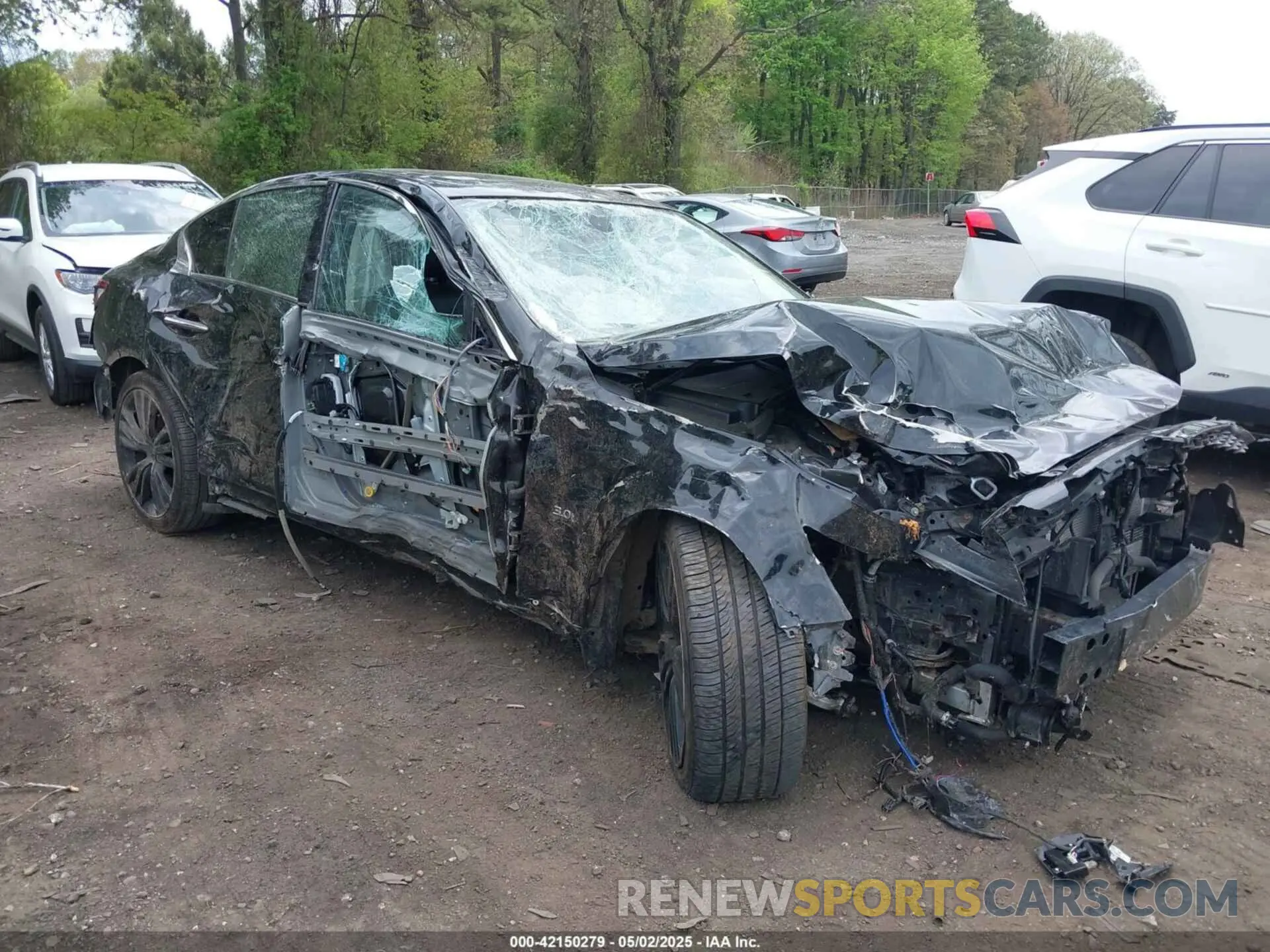 6 fotografías del automóvil dañado JN1EV7AR6KM555210 INFINITI Q50 2019