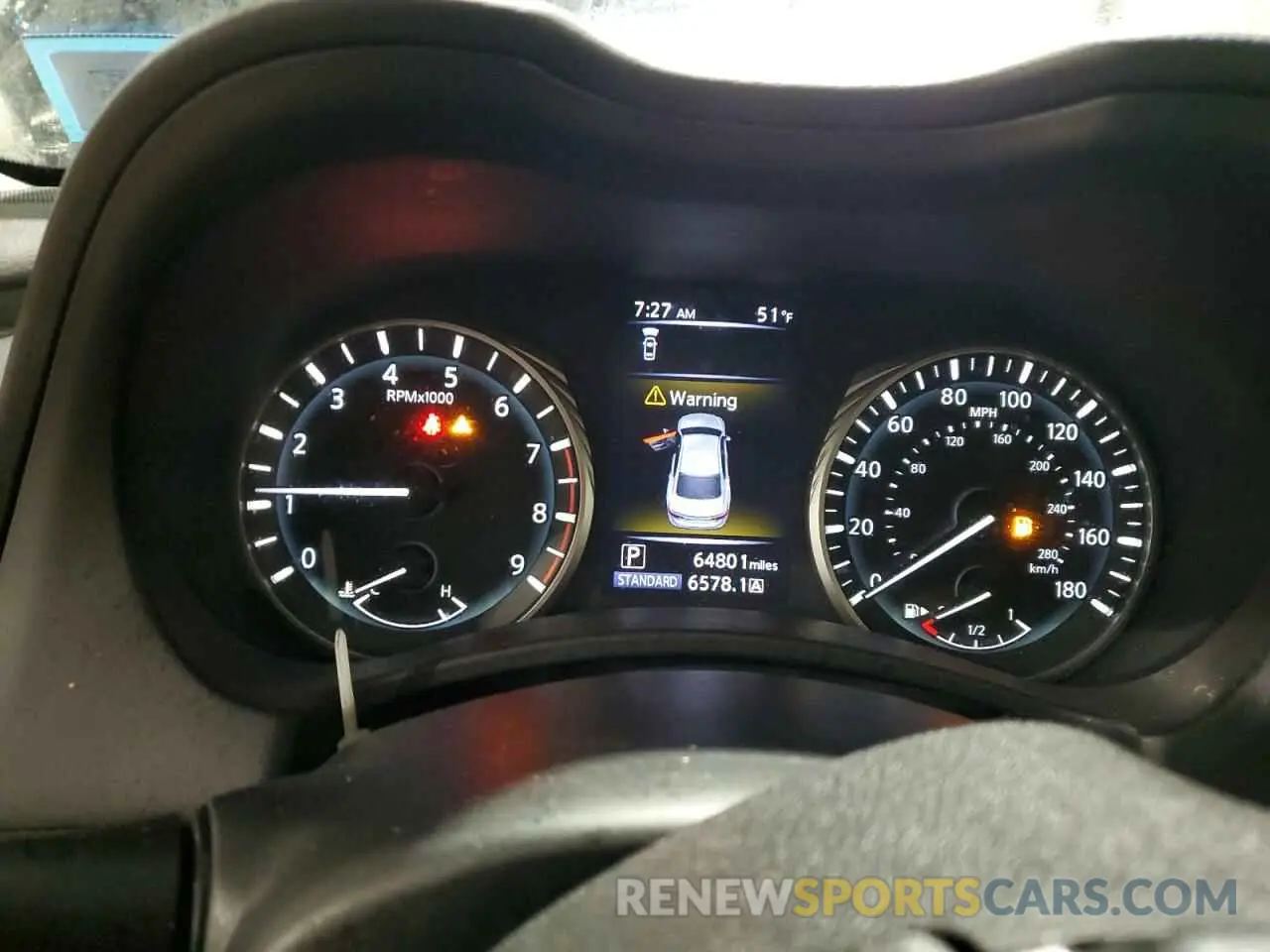 9 fotografías del automóvil dañado JN1EV7AR6KM556566 INFINITI Q50 2019