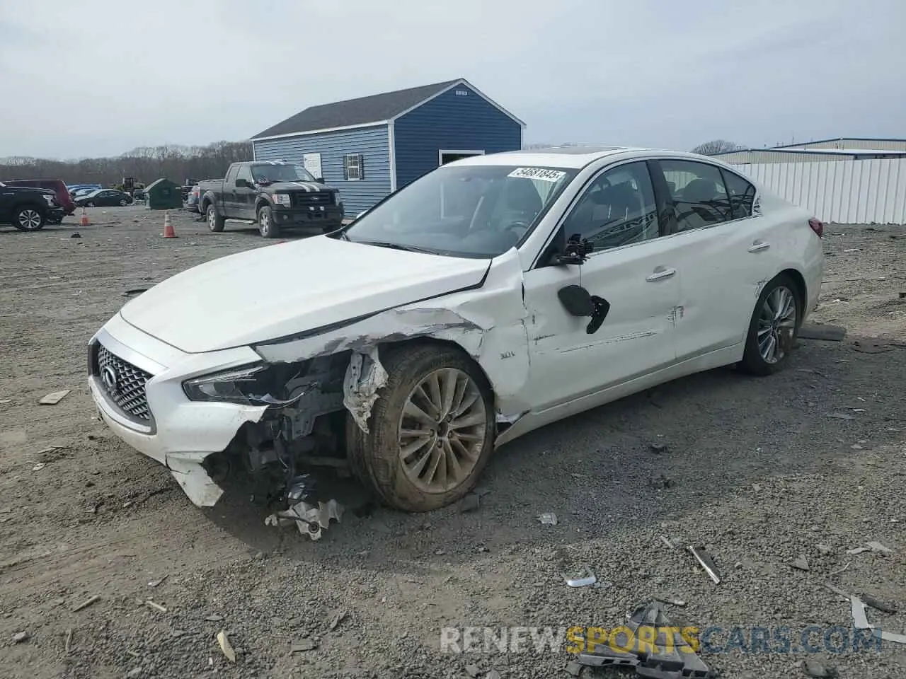 1 fotografías del automóvil dañado JN1EV7AR6KM590457 INFINITI Q50 2019