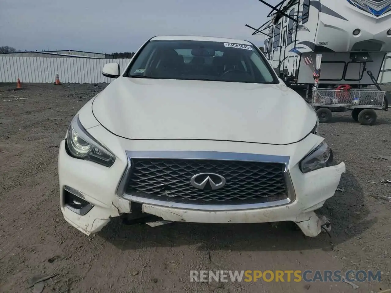 5 fotografías del automóvil dañado JN1EV7AR6KM590457 INFINITI Q50 2019