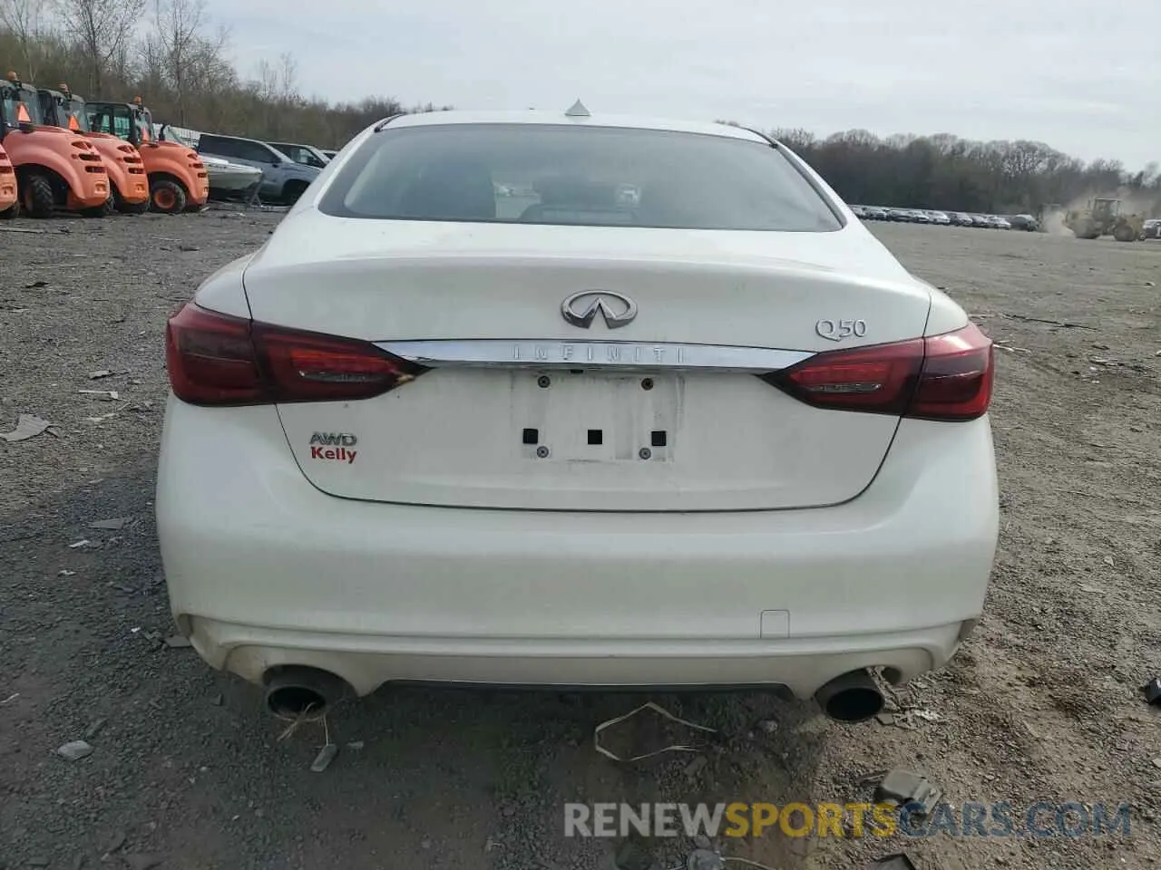 6 fotografías del automóvil dañado JN1EV7AR6KM590457 INFINITI Q50 2019