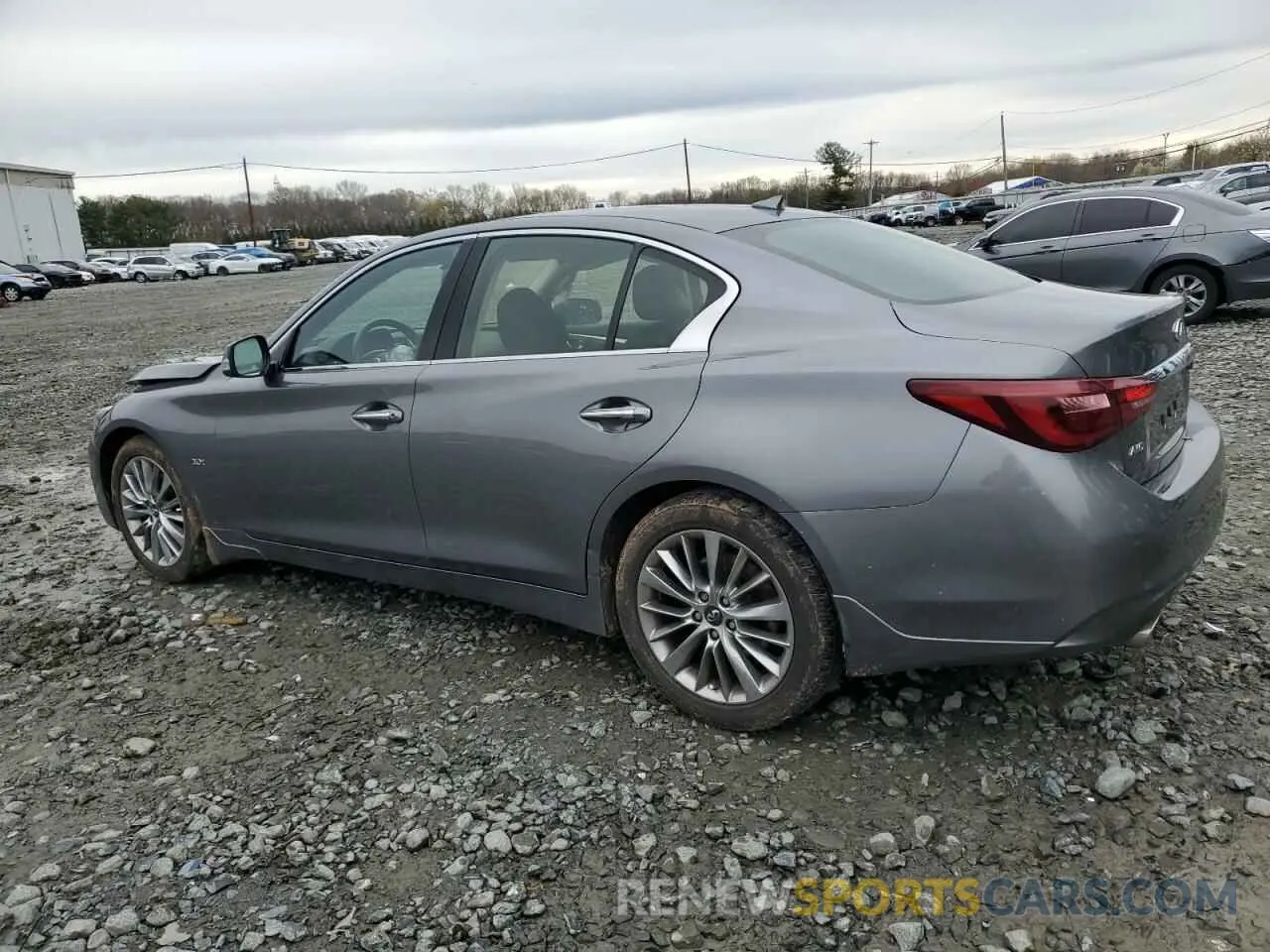 2 fotografías del automóvil dañado JN1EV7AR7KM550436 INFINITI Q50 2019