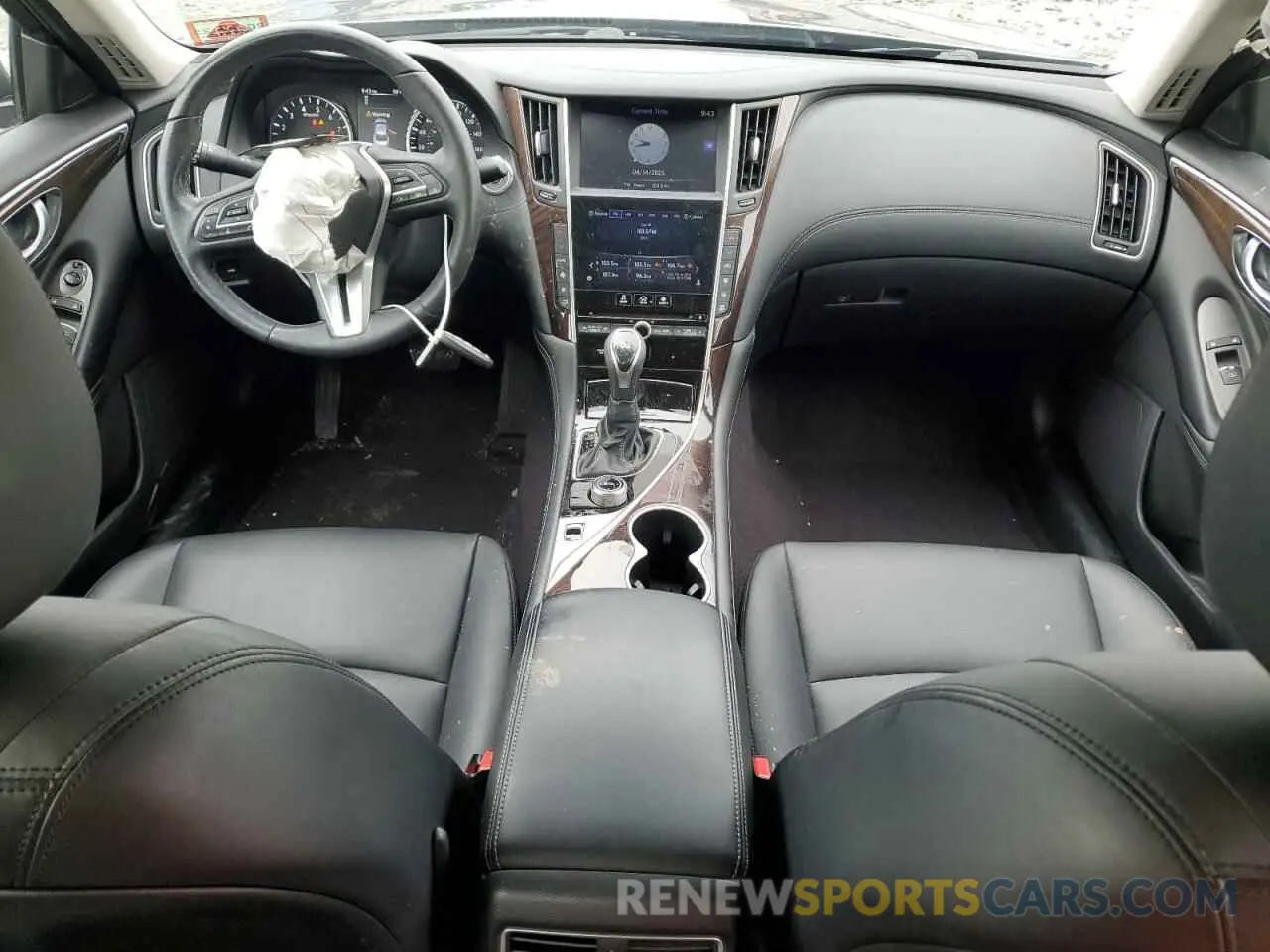 8 fotografías del automóvil dañado JN1EV7AR7KM550436 INFINITI Q50 2019