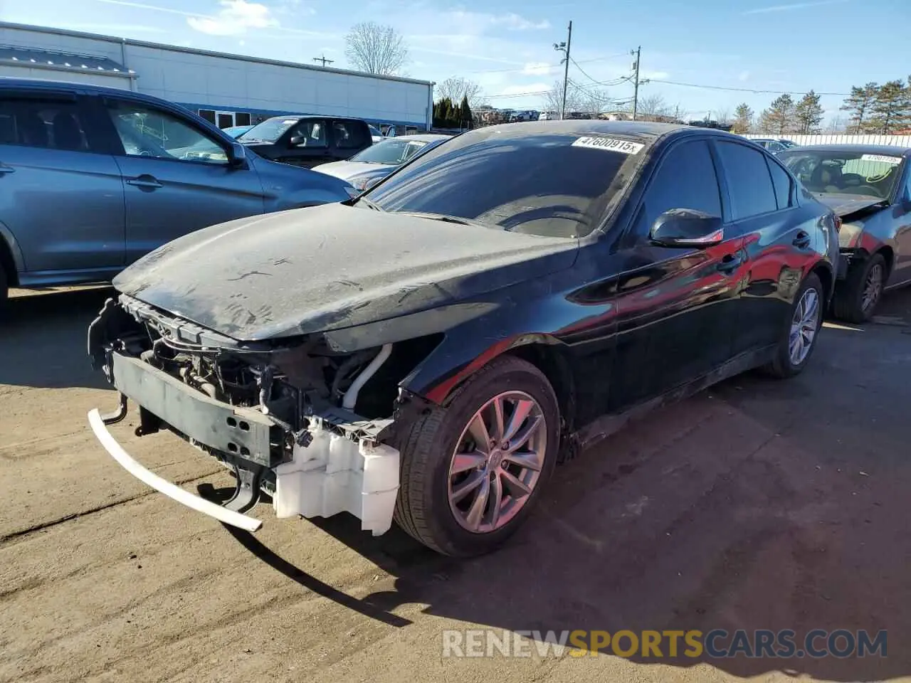 1 fotografías del automóvil dañado JN1EV7AR7KM552011 INFINITI Q50 2019