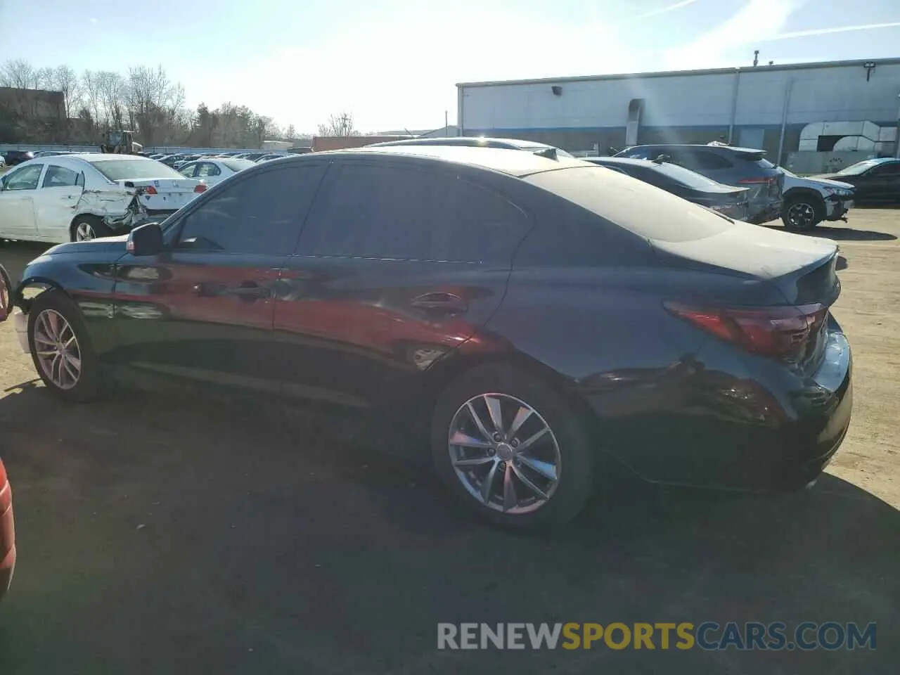 2 fotografías del automóvil dañado JN1EV7AR7KM552011 INFINITI Q50 2019