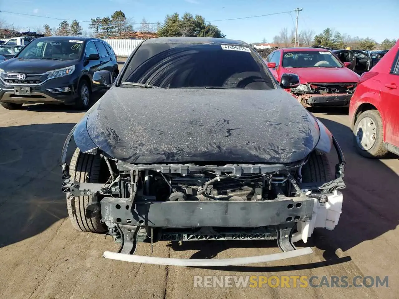 5 fotografías del automóvil dañado JN1EV7AR7KM552011 INFINITI Q50 2019