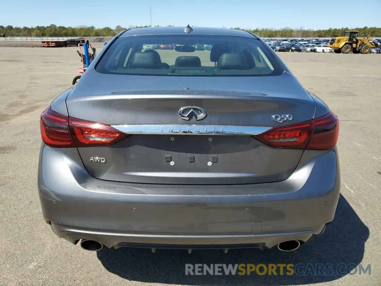 6 fotografías del automóvil dañado JN1EV7AR7KM552400 INFINITI Q50 2019