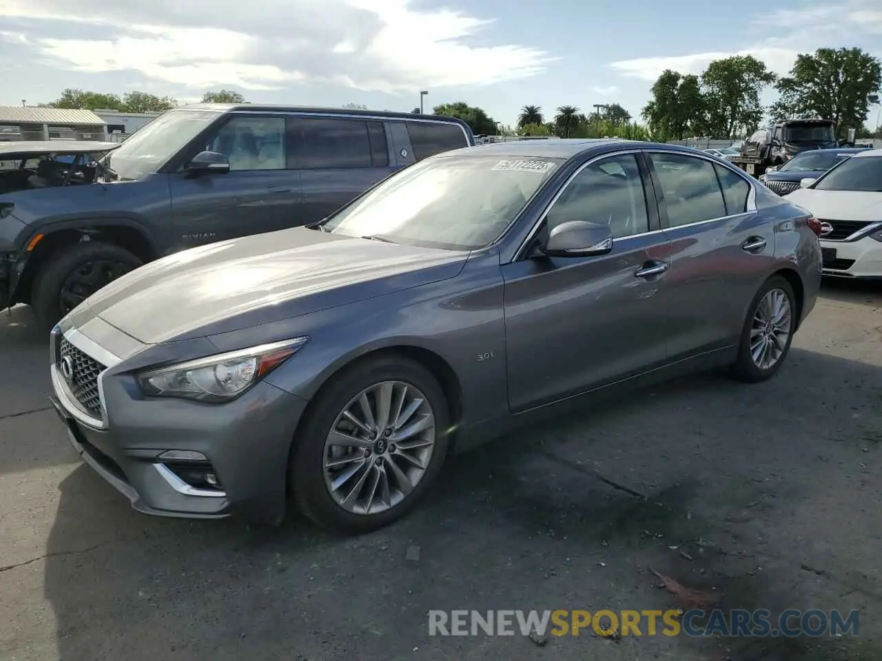 1 fotografías del automóvil dañado JN1EV7AR7KM557533 INFINITI Q50 2019