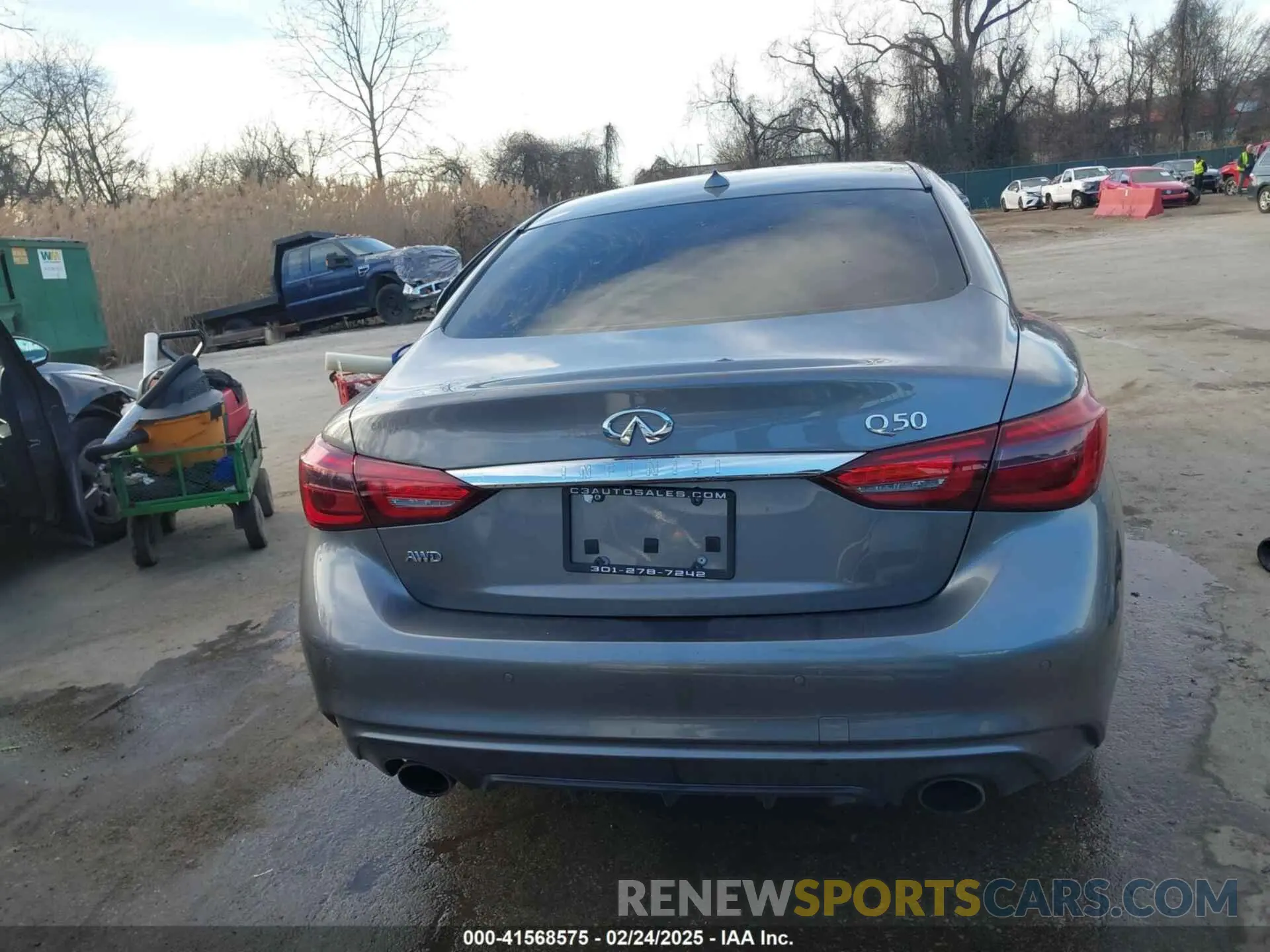 15 fotografías del automóvil dañado JN1EV7AR7KM559508 INFINITI Q50 2019