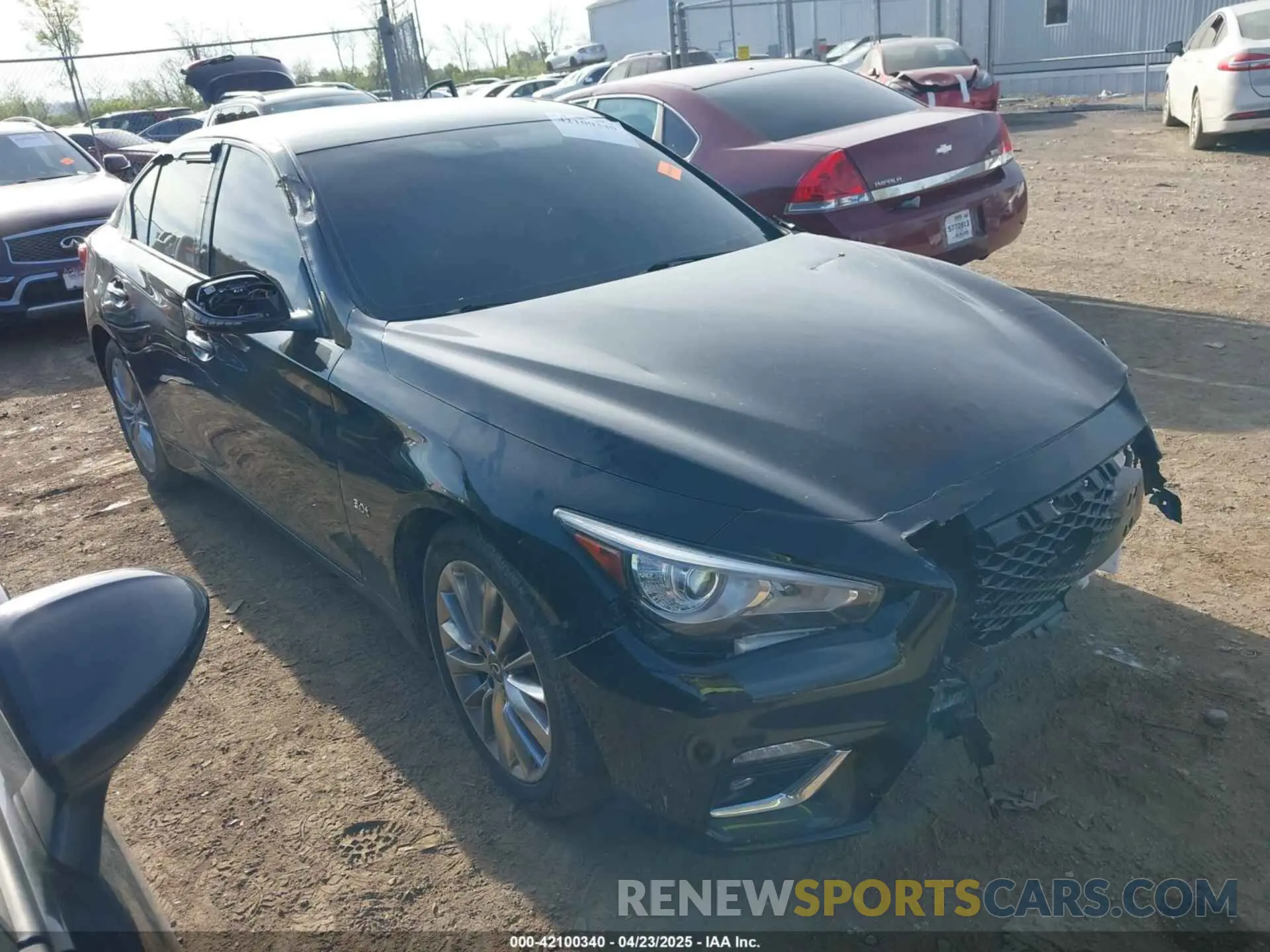 1 fotografías del automóvil dañado JN1EV7AR8KM590539 INFINITI Q50 2019